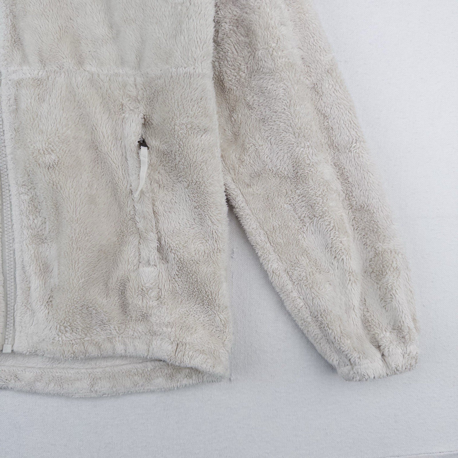 The North Face Osito Girl’s Large (14-16) Soft Zip Jacket Ivory White