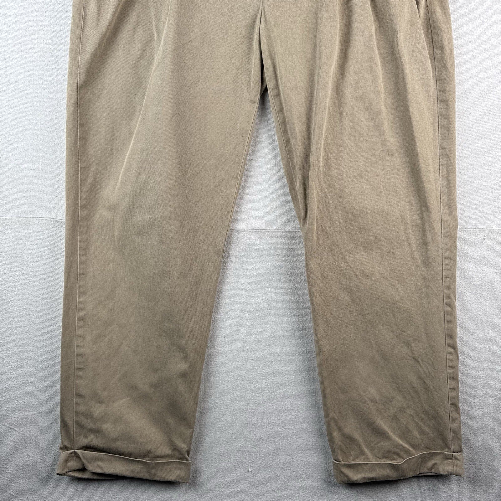 Vtg Polo Ralph Lauren Mens Hammond Pant Pleated Front Classic Chino Fits 38x31
