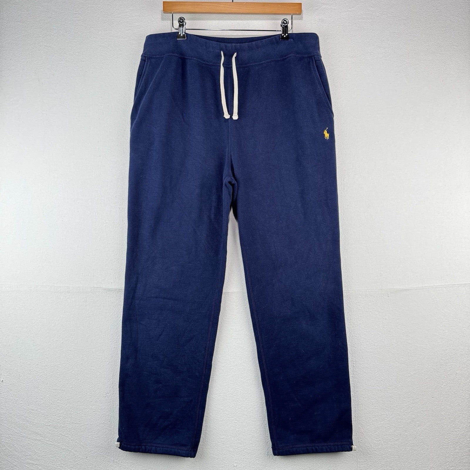 Polo Ralph Lauren Men’s 2XL Classic Navy Blue Fleece Sweatpants Baggy