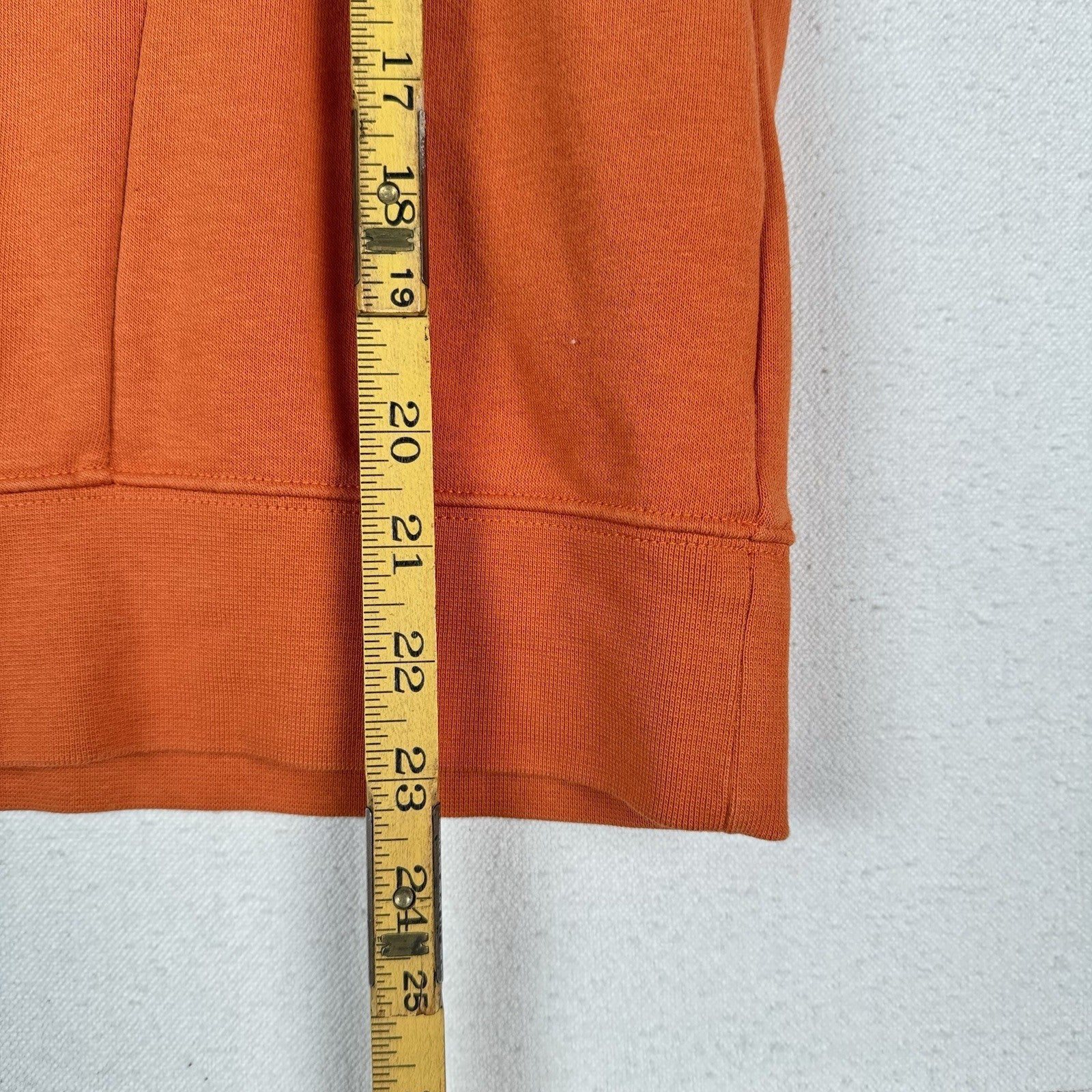 Nike Air Kids Medium Orange Cotton Blend Crew Neck Sweatshirt Reflective Logo