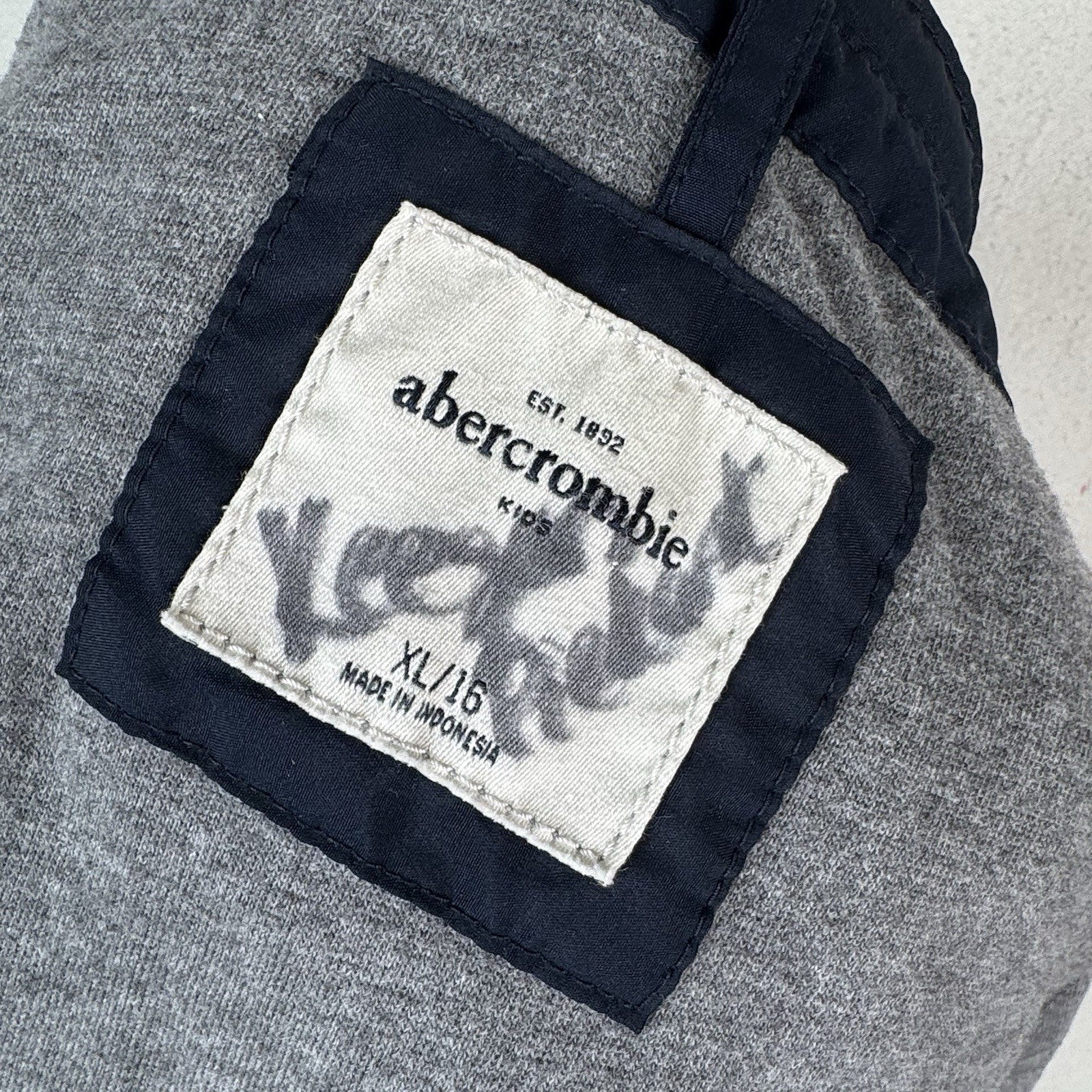 Abercrombie and Fitch Removable Hood Baseball Jacket Blue Boys Youth XL (16)
