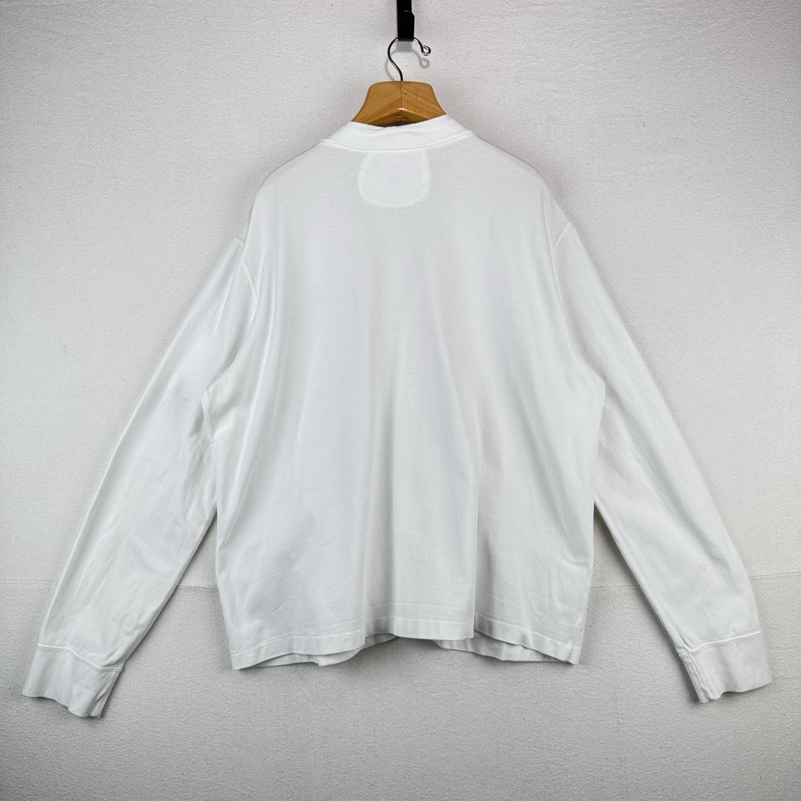 90’s Vtg Polo Ralph Lauren Men’s 2XL Cardigan Sweater White Lightweight Cotton