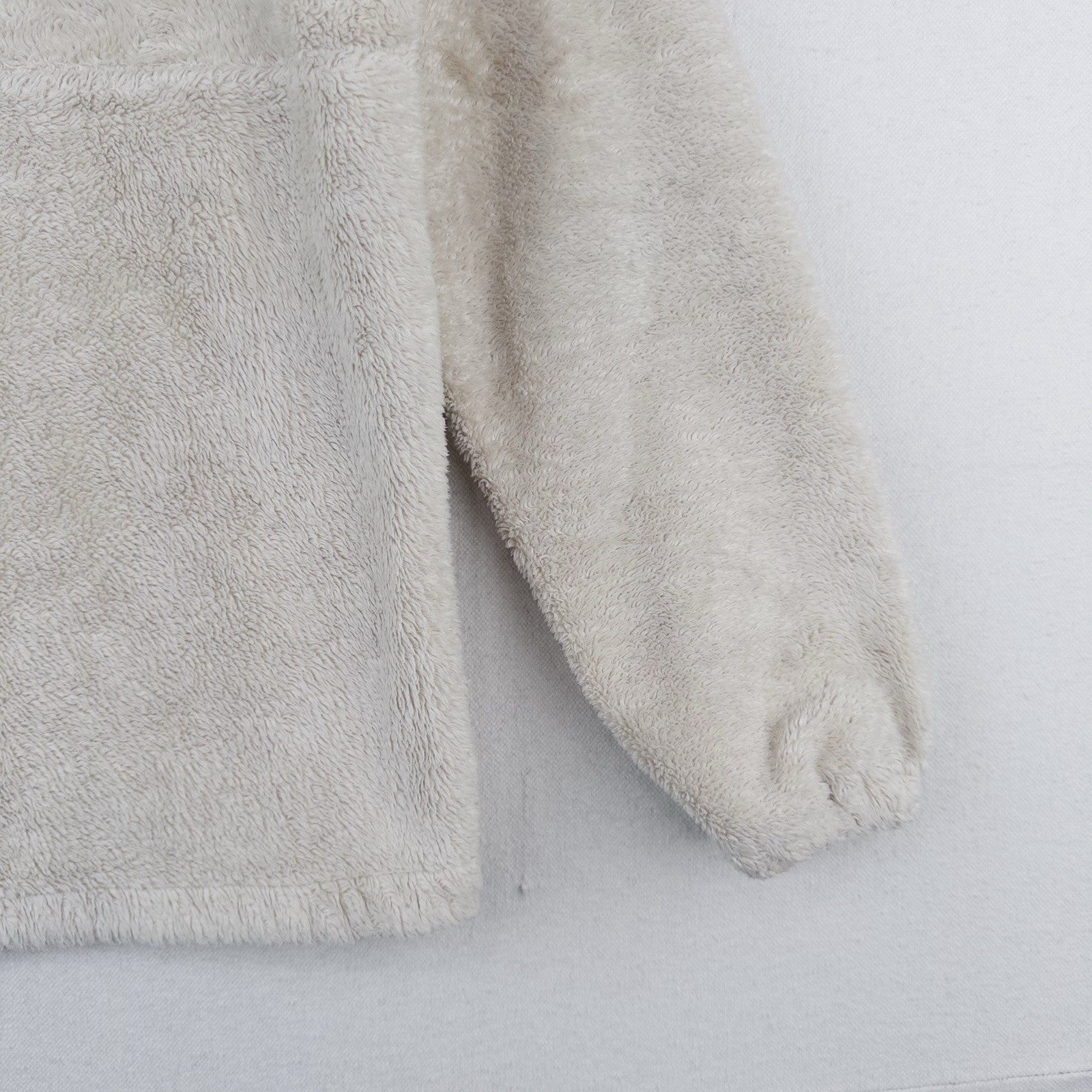 The North Face Osito Girl’s Large (14-16) Soft Zip Jacket Ivory White