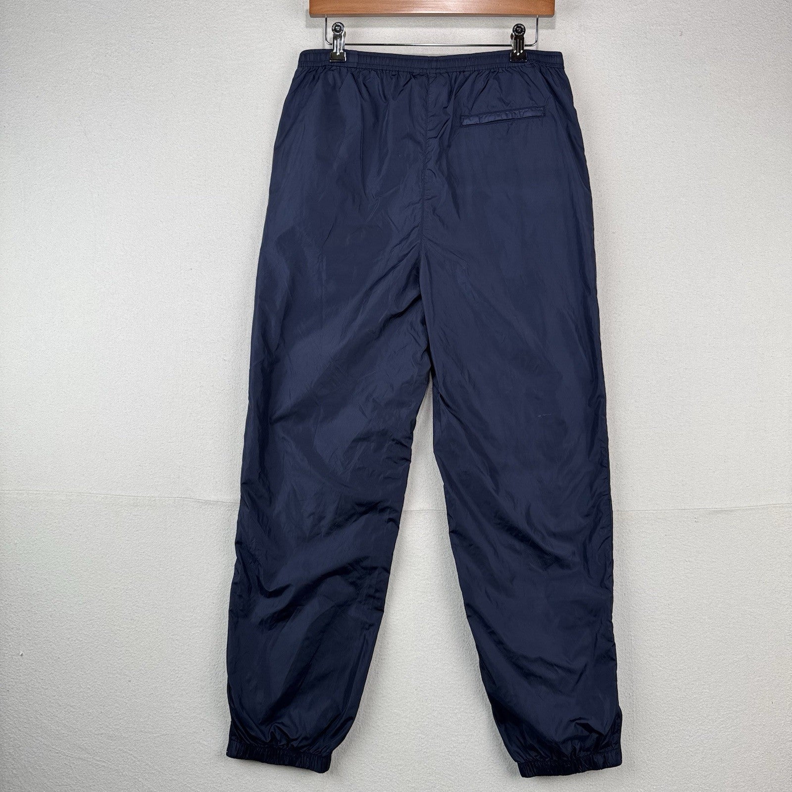 Vintage Lauren Ralph Lauren Track Pants Women’s M Blue Windbreaker Ankle Zip