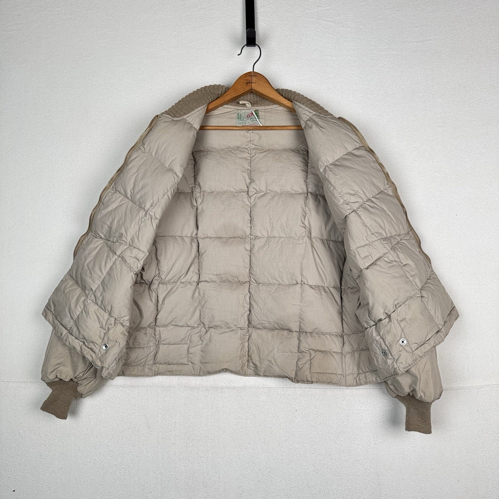 50-60’s Comfy Seattle Quilt Vintage Down Insulated Water Repellent Medium Jacket