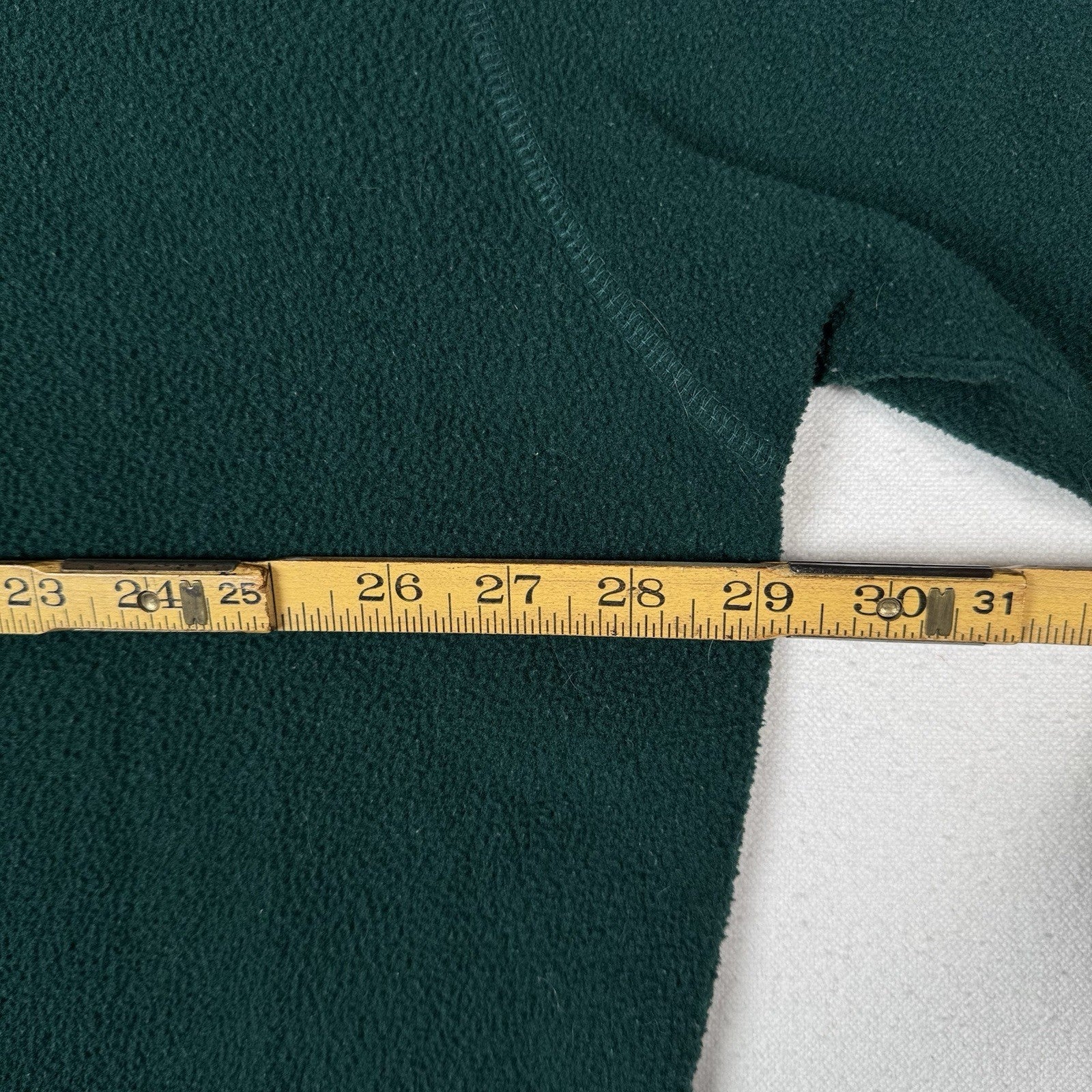 Vintage J Crew Oarsman Green Pullover Fleece Thermal Lined Mockneck Mens XL USA