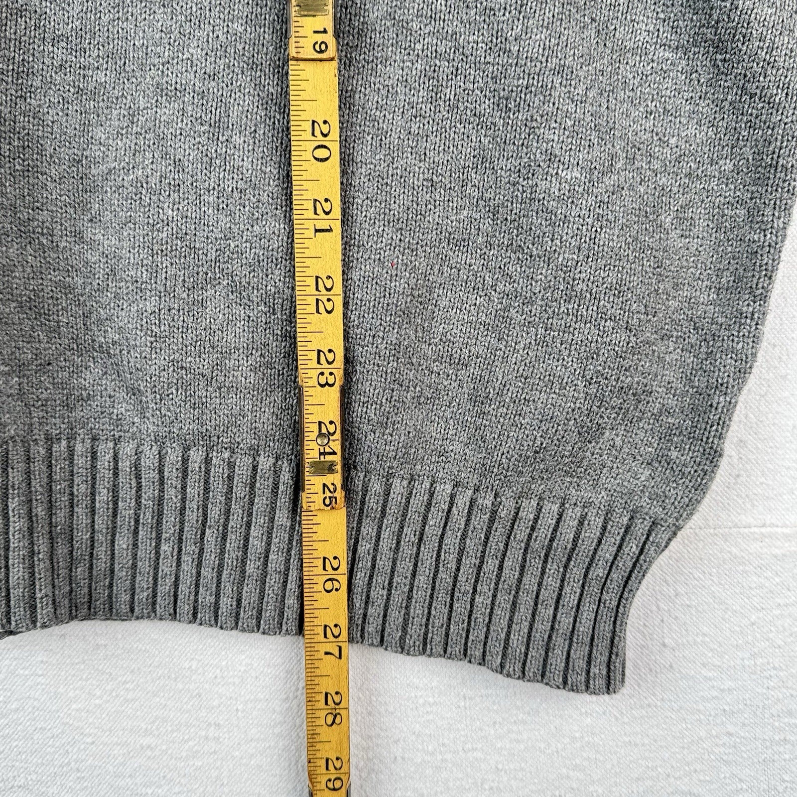 Polo Ralph Lauren Cotton Gray Knit Crewneck Sweater Men’s XLarge XL Blue Pony