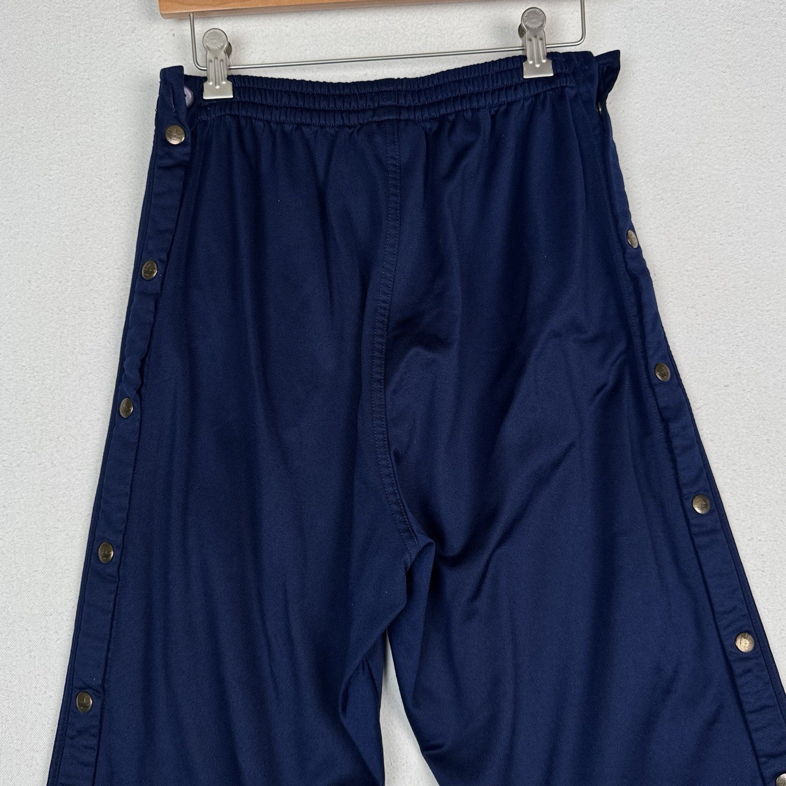 Vintage Adidas Sweatpants Men’s L Navy Gold Logo Tearaway Snap Track Pants