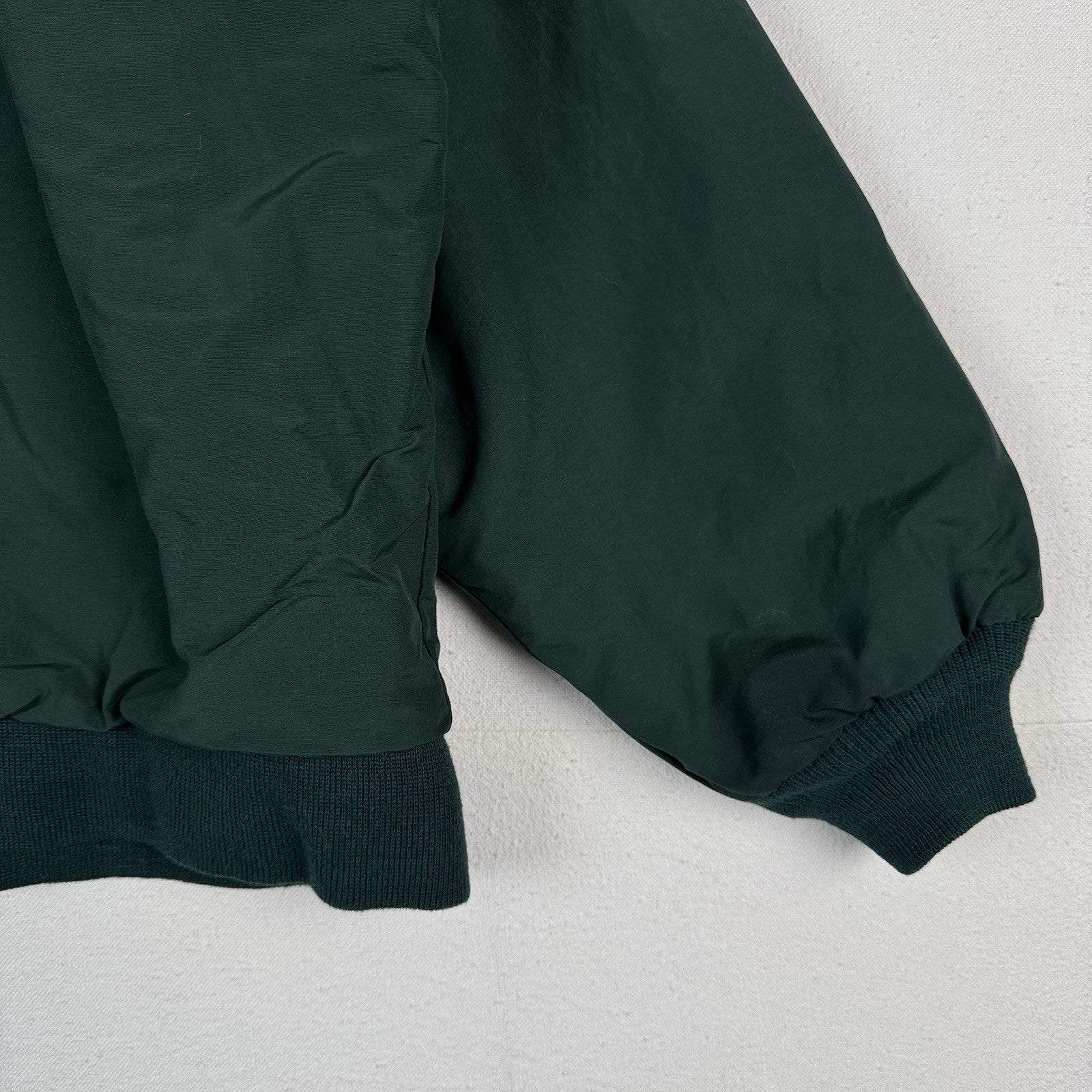 Vintage Lands End Men’s XL Hunter Green Squall Jacket Fleece Lined Jacket