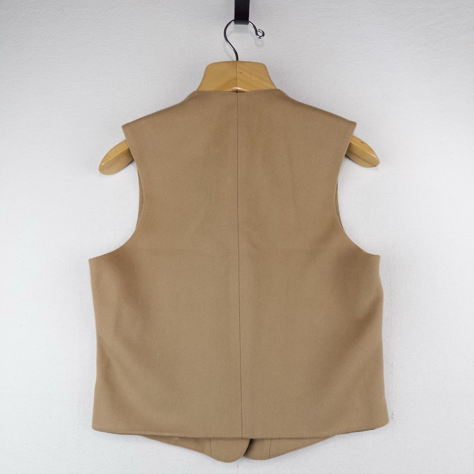 80’s Vtg  LL Bean Wool Cashmere Vest Women’s Small Camel Tan Button Down