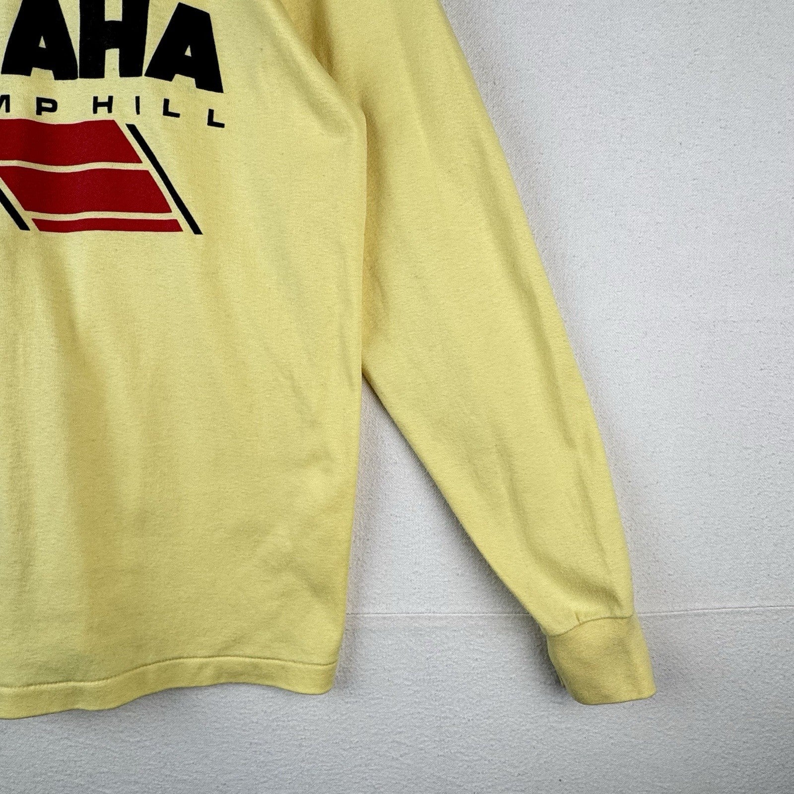 90’s Vintage Yamaha Of Camp Hill Yellow Turtleneck Unisex XL *Distressed