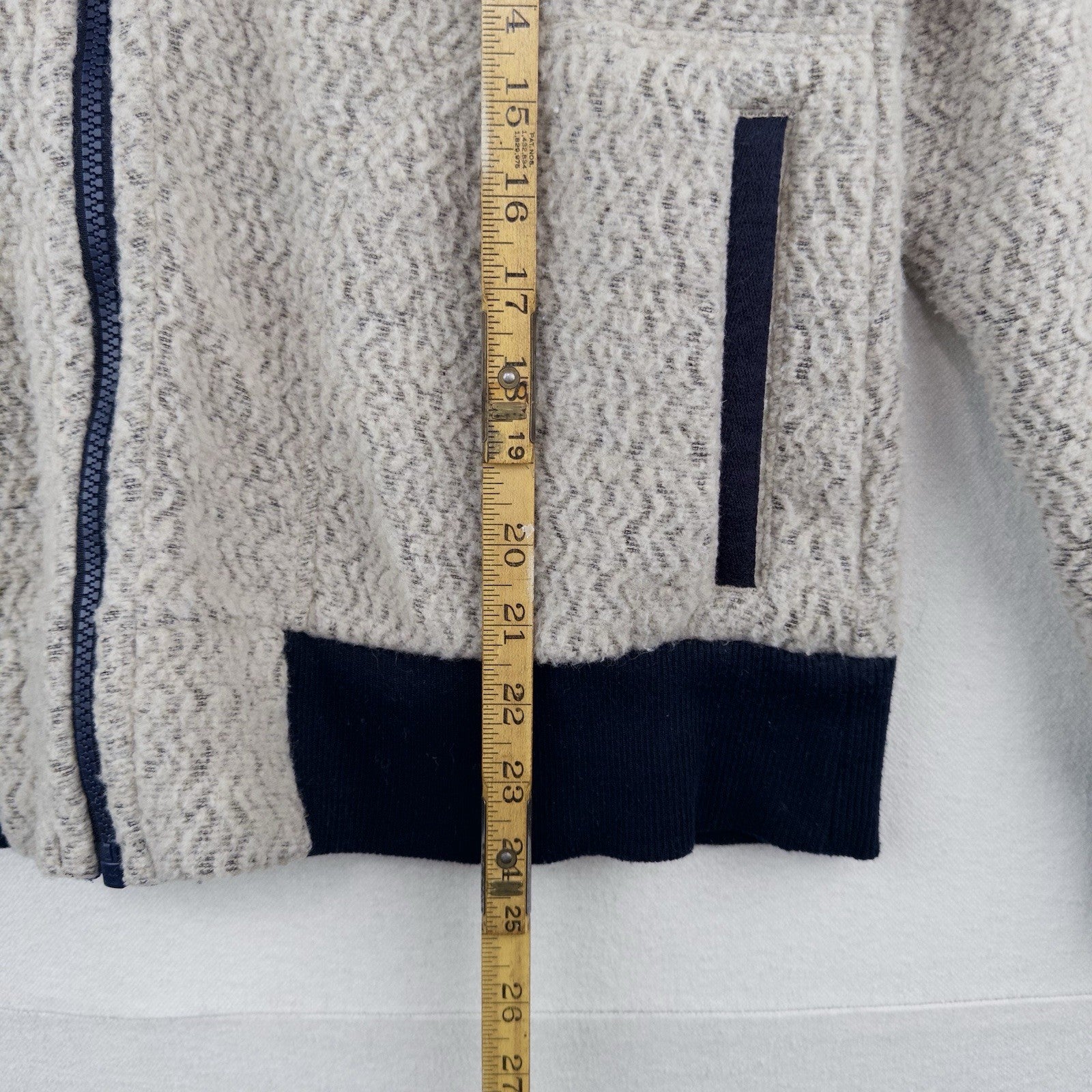 Patagonia Woolyester Women’s M Fleece Jacket Oatmeal Wool Blend Full Zip