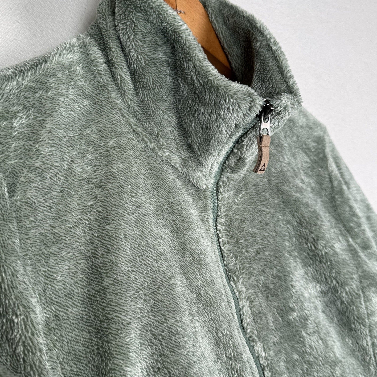 Gerry Women’s Everest Sherpa Fleece Jacket Full Zip Sea Green Large