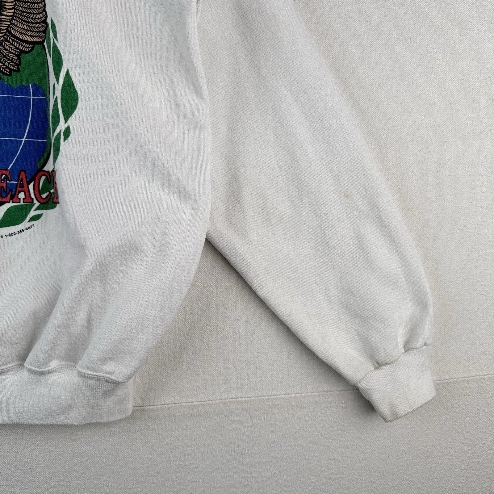90’s Vintage Operation Desert Storm Sweatshirt Mens XL White Eagle Made USA