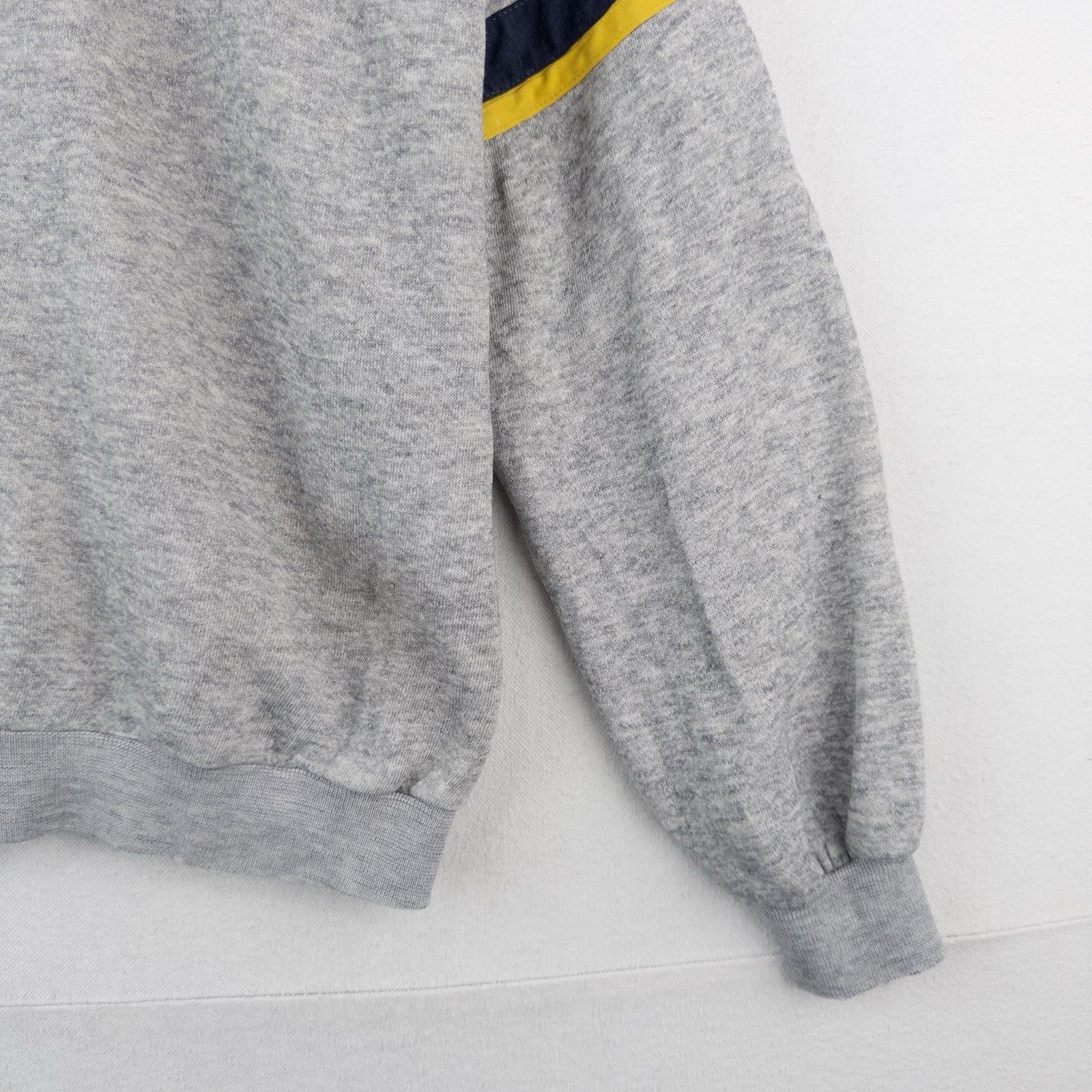 70’s Vtg Champion Skipper Collar Pullover Thin Sweatshirt M (42) Gray *No Tag
