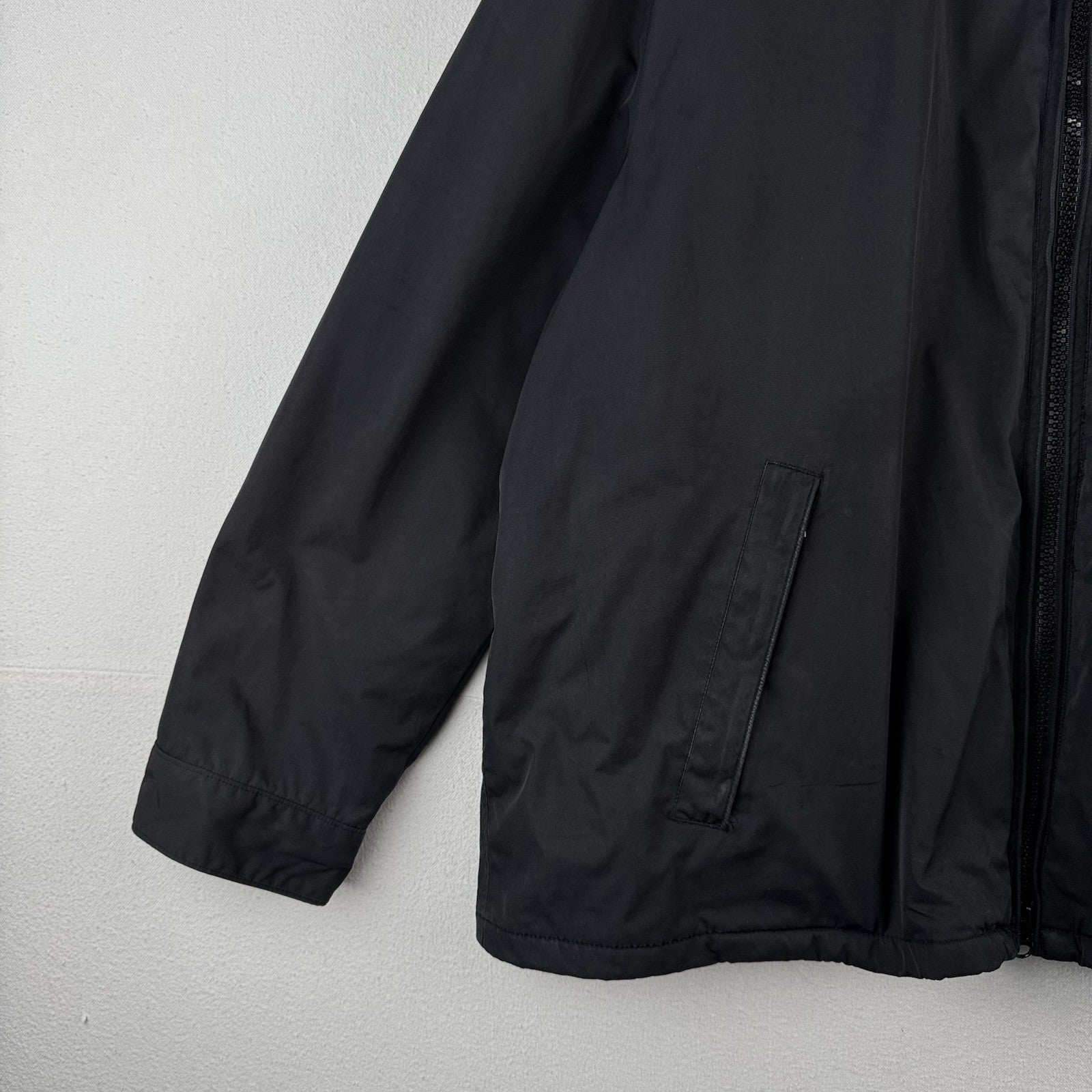 Vtg Polo Ralph Lauren Harrington Jacket Mens 3XB Black Stowaway Hood *Read