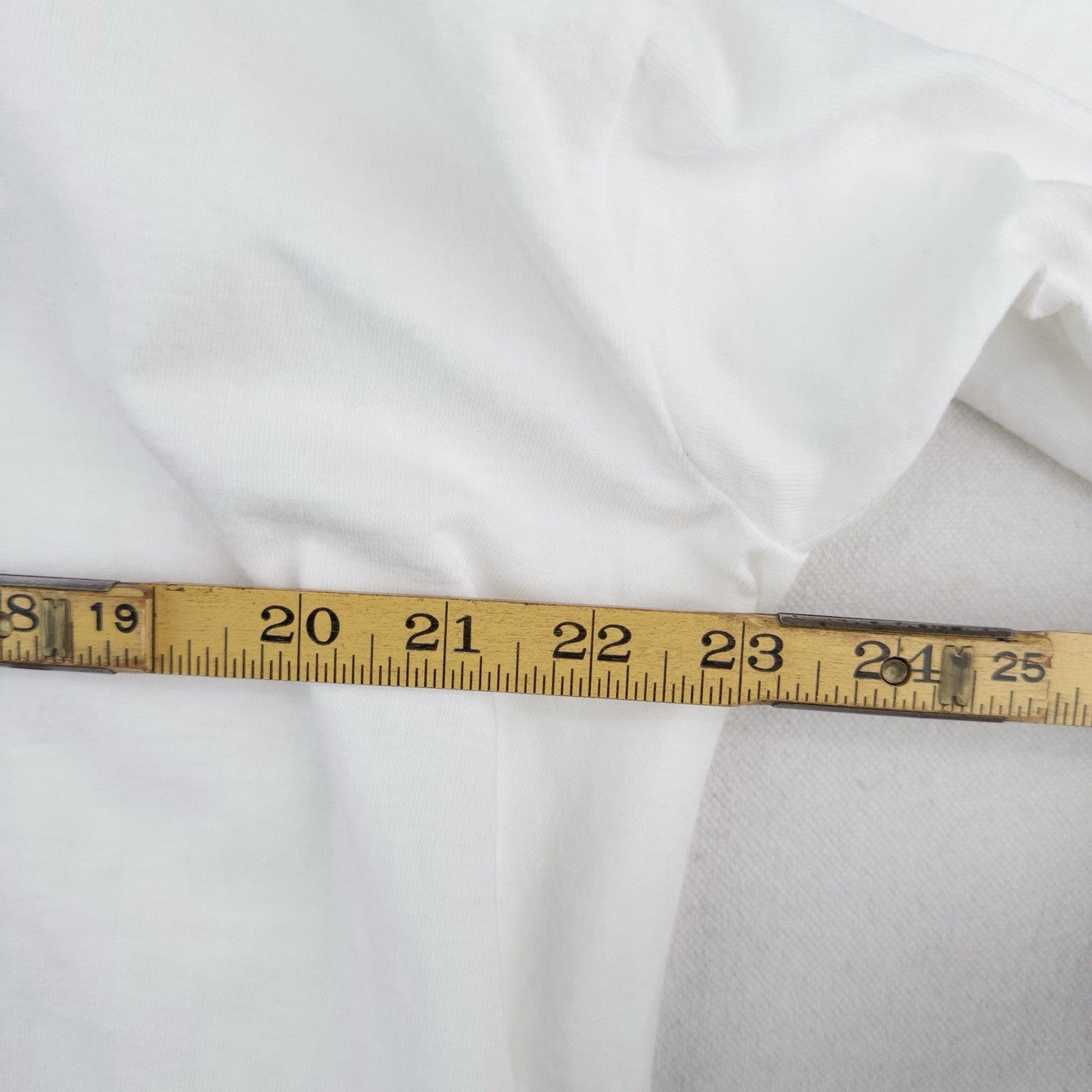 80’s Vtg Bloomies Embroidered Clothesline Bloomingdales White Tee T-Shirt XL USA