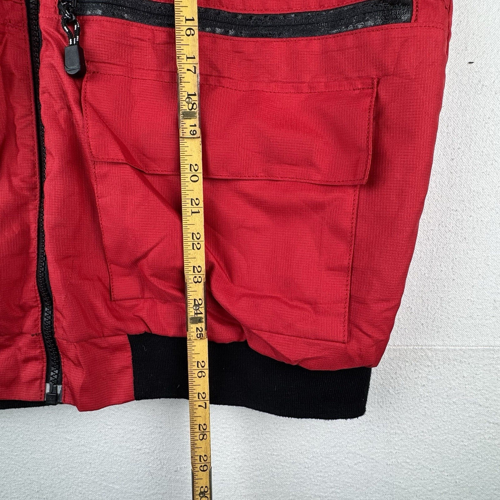Vintage Ski Patrol Vest Rescue Team Vest Red Black 2XL