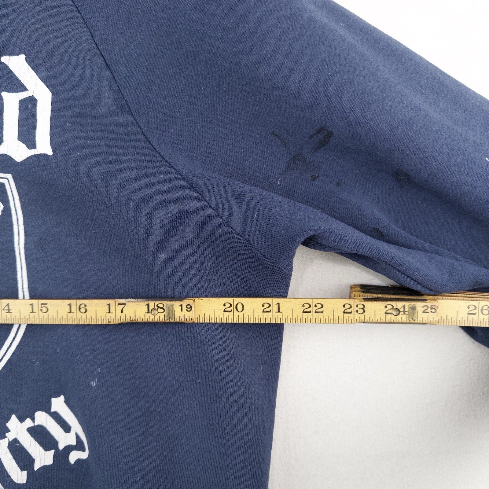 80’s Vtg Oxford University Raglan Crewneck Sweatshirt Men’s Large Blue Made USA