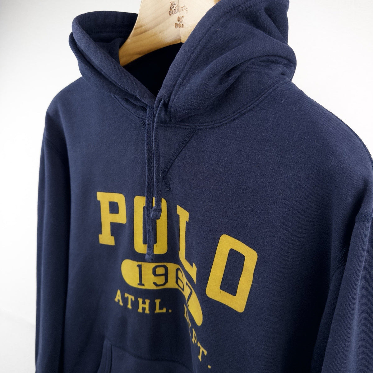 Polo Ralph Lauren Cruise Navy Flock  Athletic Dept Hoodie Fleece Men’s XL
