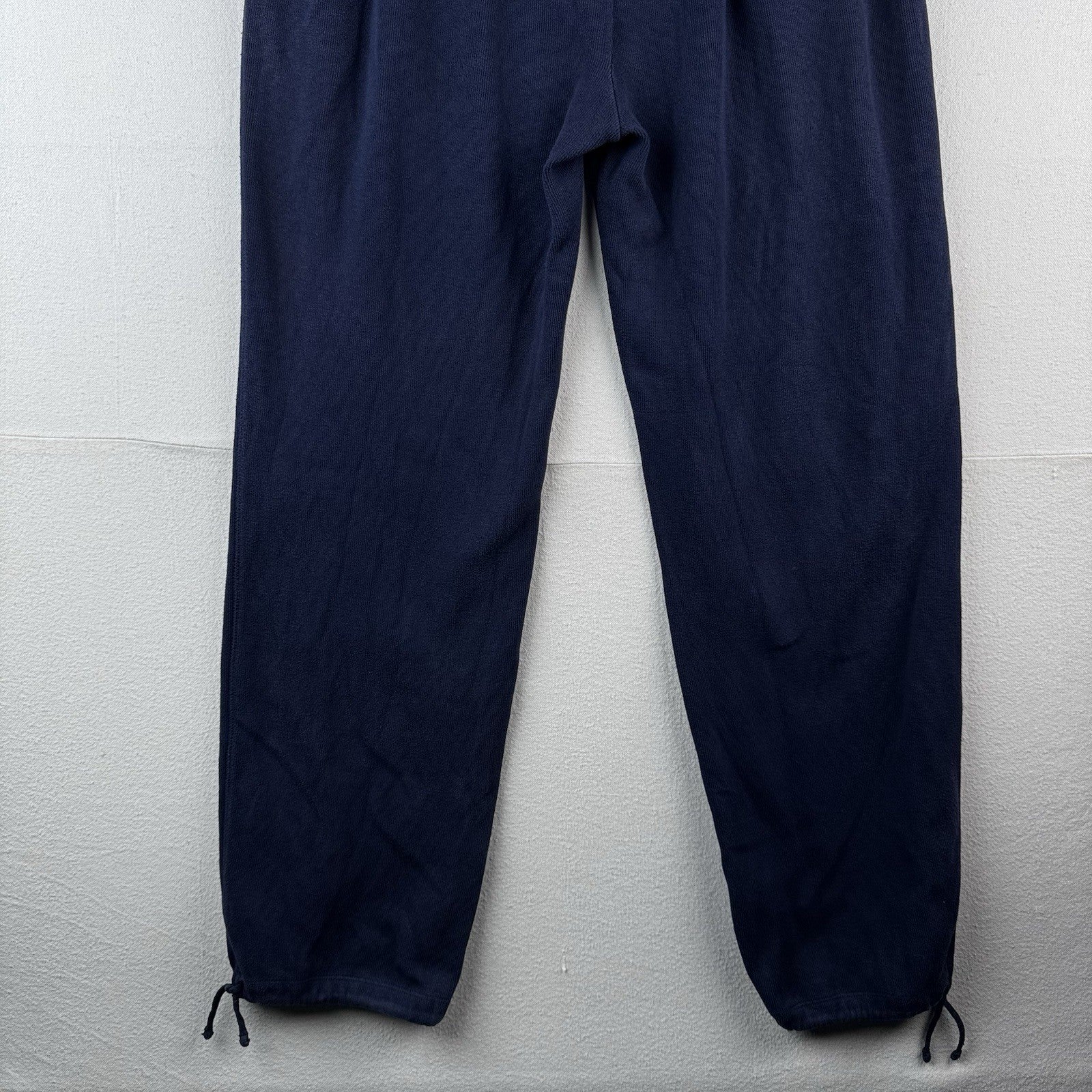 90’s Vtg Polo Ralph Lauren Men’s XL Ribbed Soft Sweatpants Navy Blue Baggy Faded