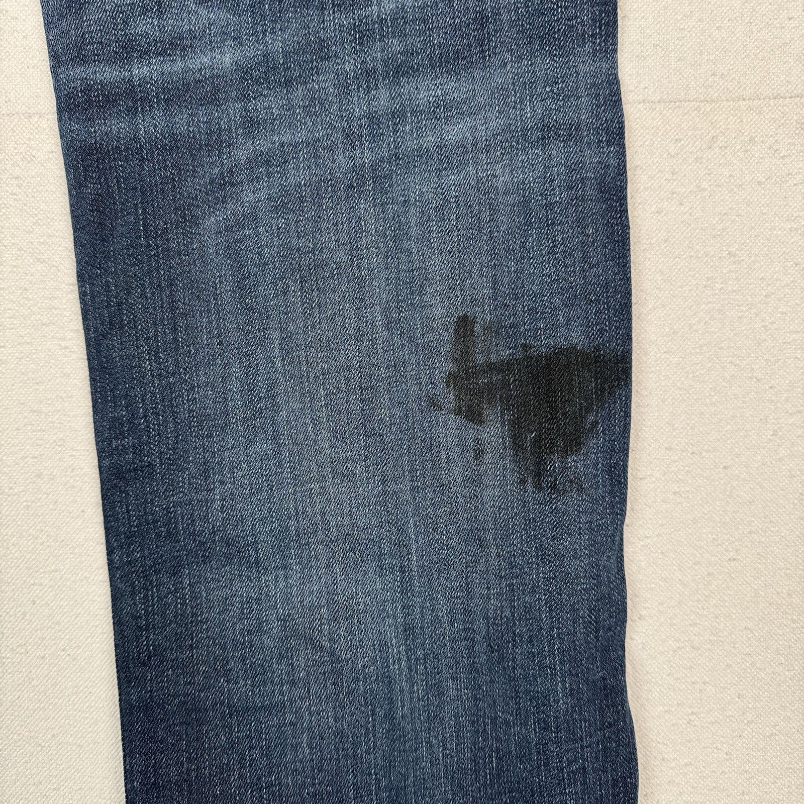 Polo Ralph Lauren Hampton Jeans Mens 36x32 Denim Relaxed Straight *Distressed