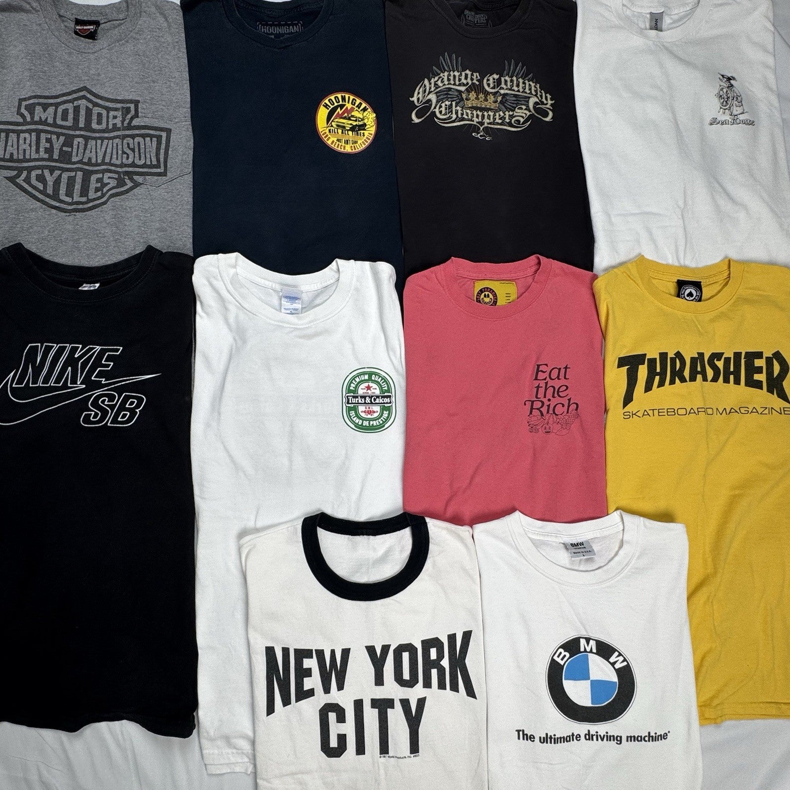 Lot of 10  2000’s Y2K T-shirt Wholesale Box S,M,L,XL,3XL