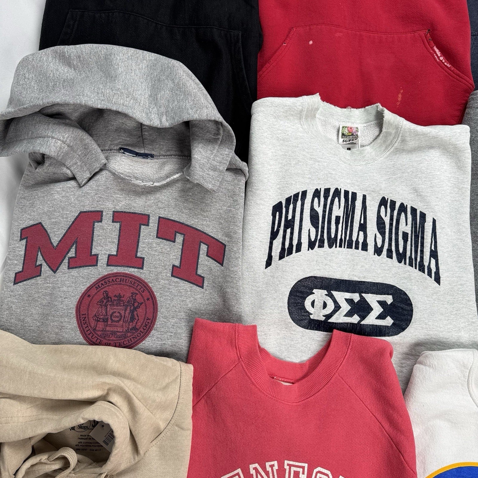 Lot of 12 Vintage Sweatshirts Wholesale Box S,M,L,XL, 3XL