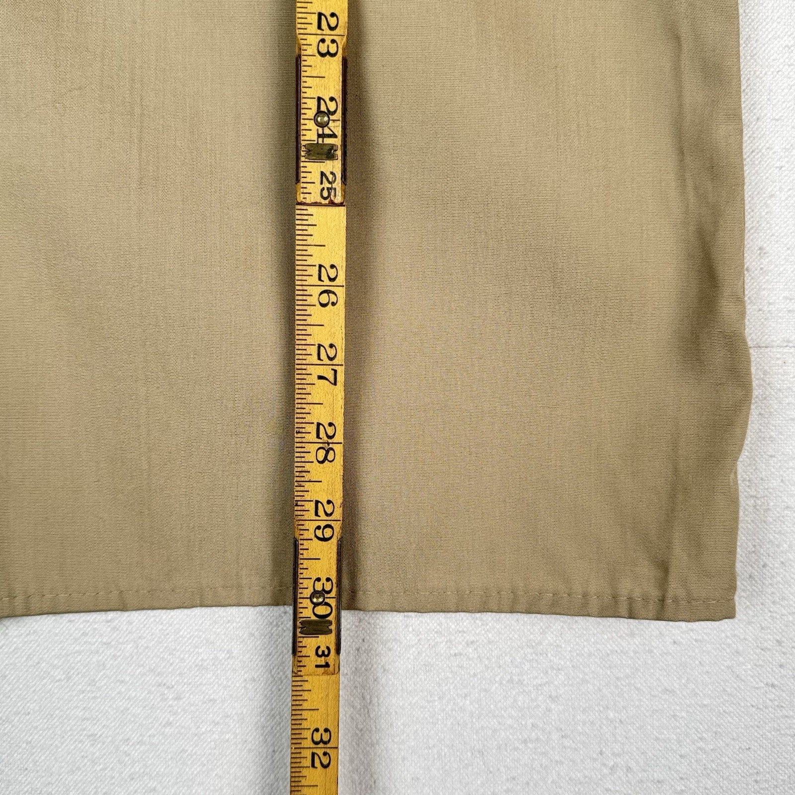 Vtg BSA Boy Scouts Uniform Shirt Men M Tan Long Sleeve Patches Made USA Buckeye
