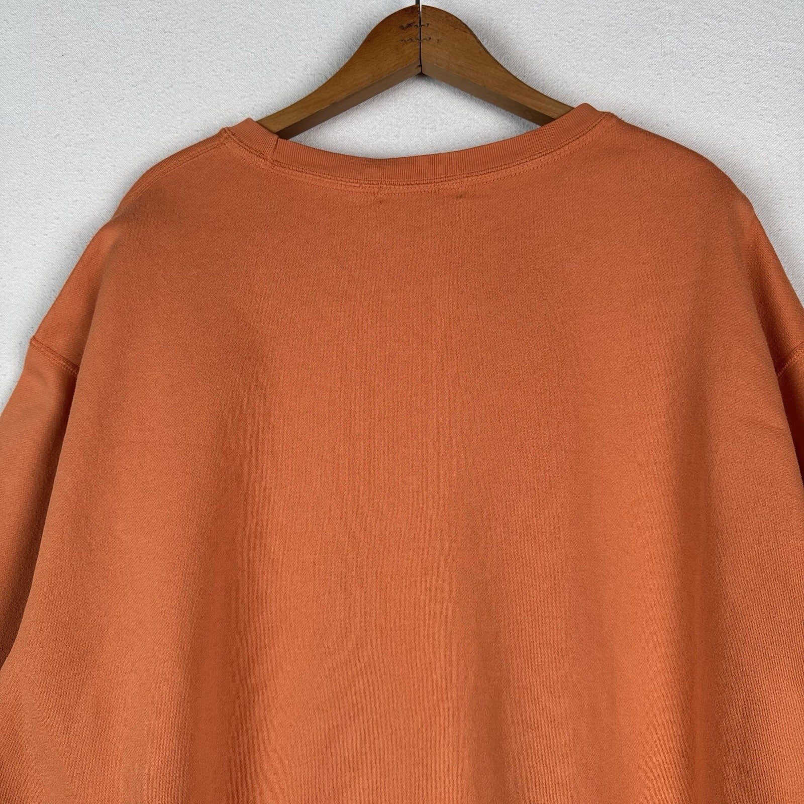 Vintage 90s Polo Ralph Lauren Sweater Fleece Men's XL Orange Crewneck