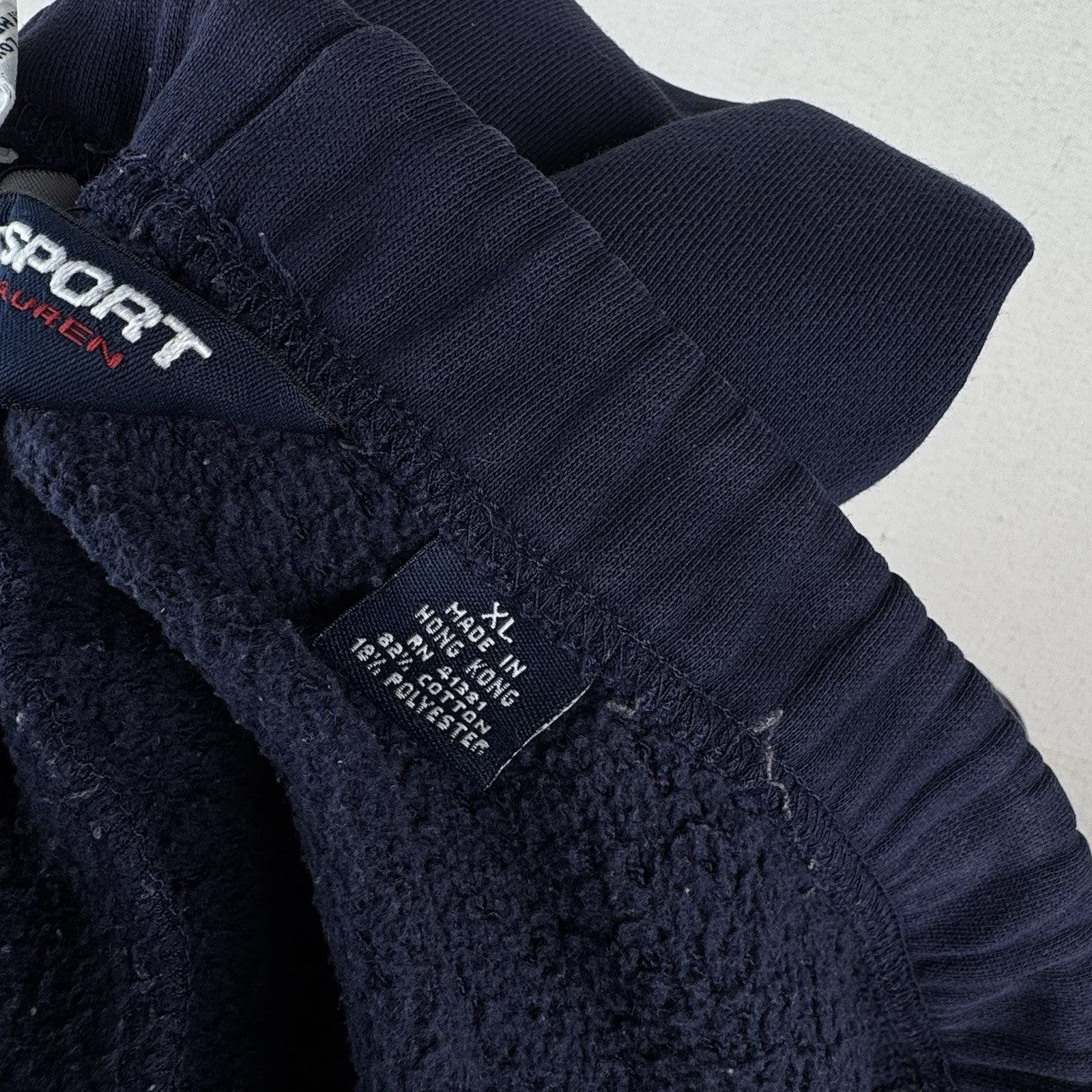 90’s Vtg Ralph Lauren Polo Sport Drawstring Jogger Sweatpants XL Blue Fits 42”