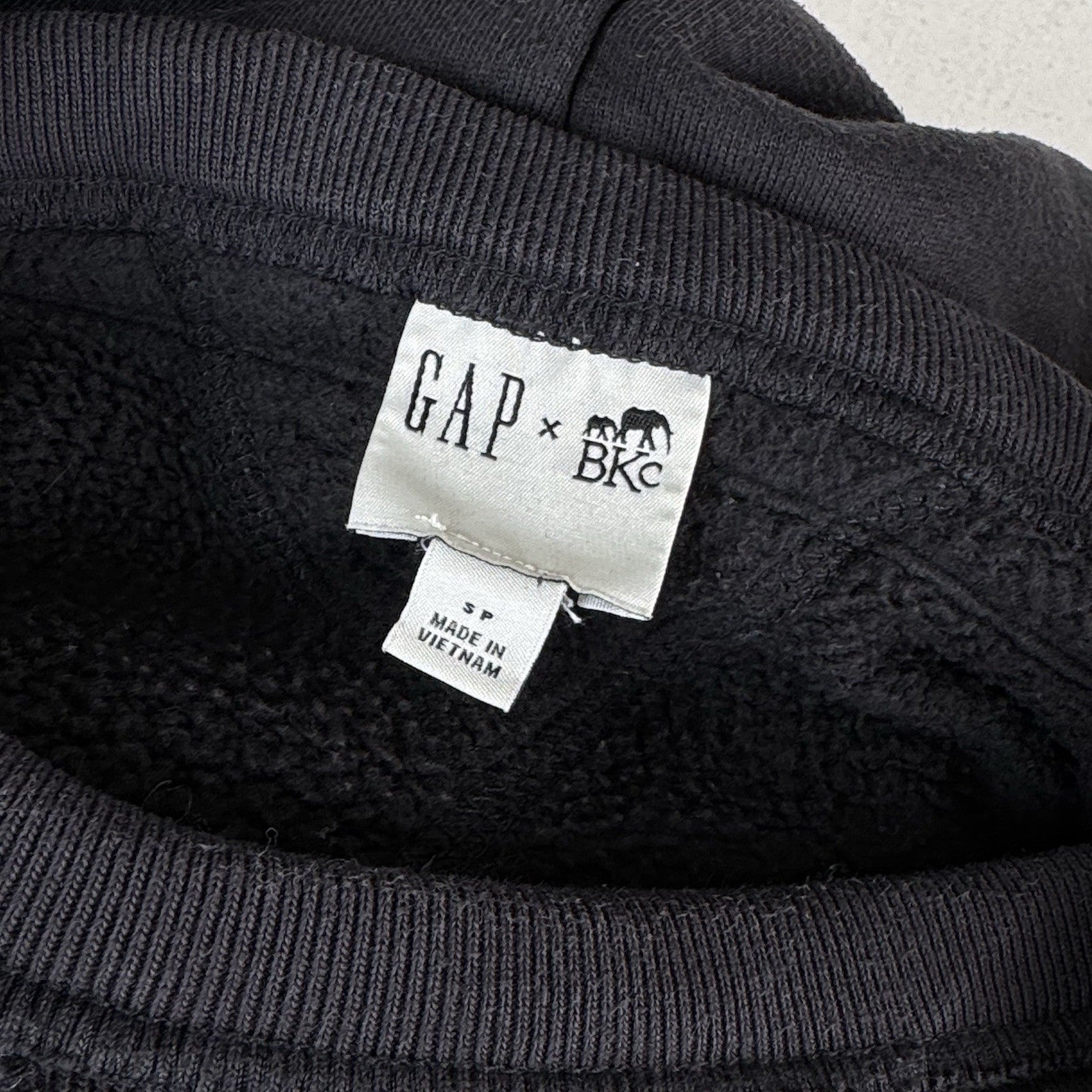 GAP X BKc Sweatshirt Mens S Afterhood Hoodie Double V Retro Vintage Streetwear