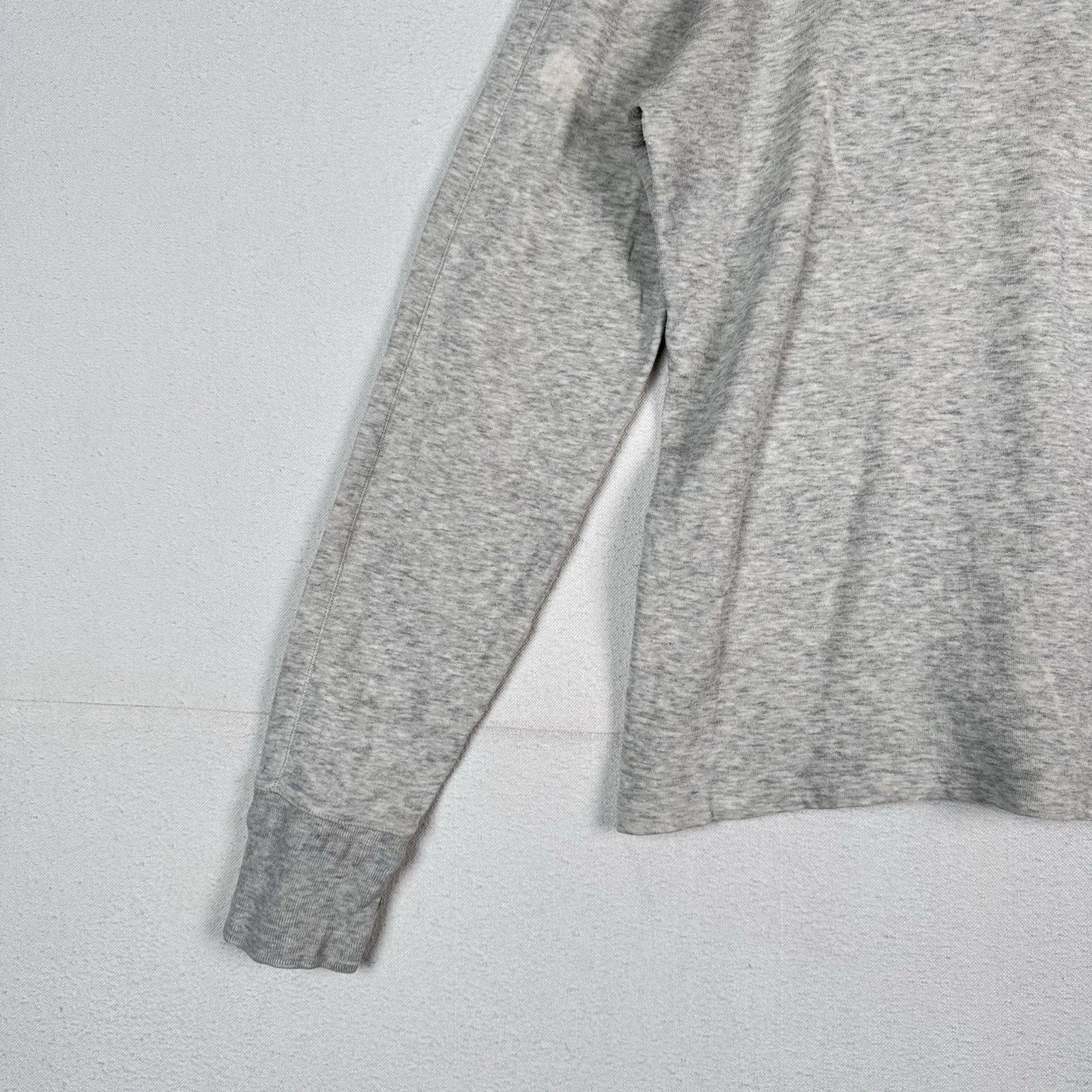 Vintage Polo Ralph Lauren Shirt Mens L Heather Gray Henley Long Sleeve Thermal