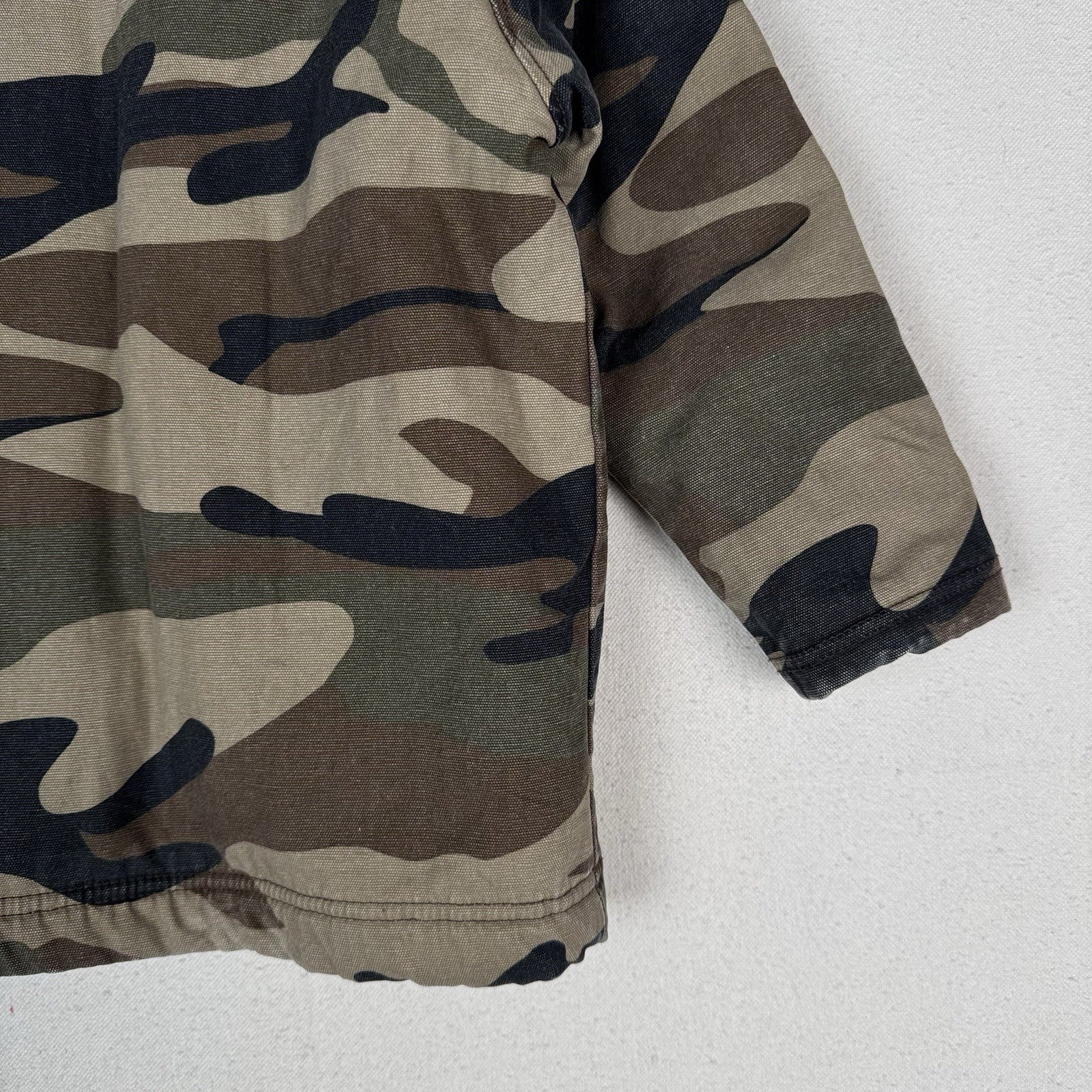 Walls Tough Wear Boys 6/7 Camouflage Sherpa Lined Grow Hunting Camp Jacket