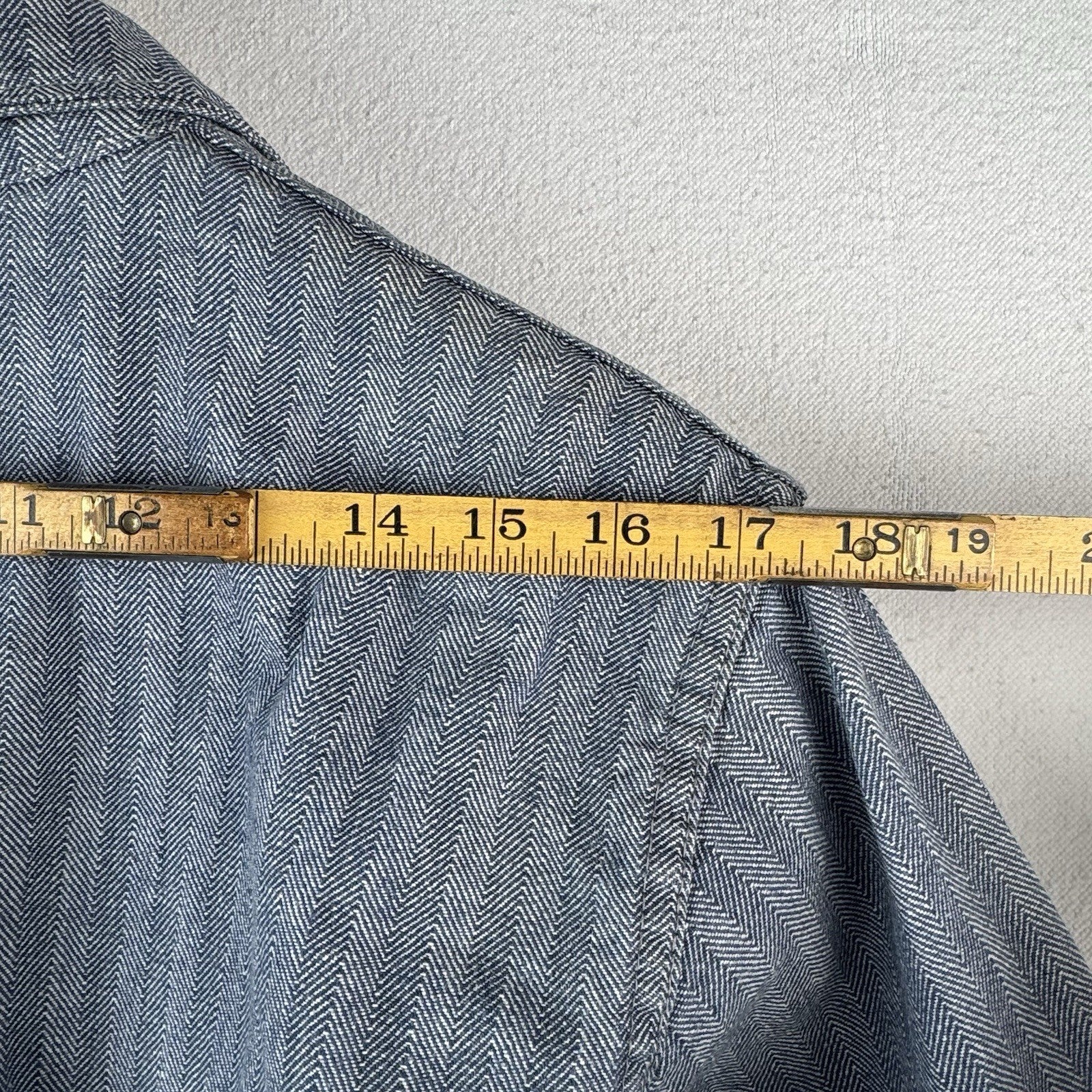 50/60s Vtg Big Smith Hickory Herringbone Coveralls Union Made in USA 40/42 Short