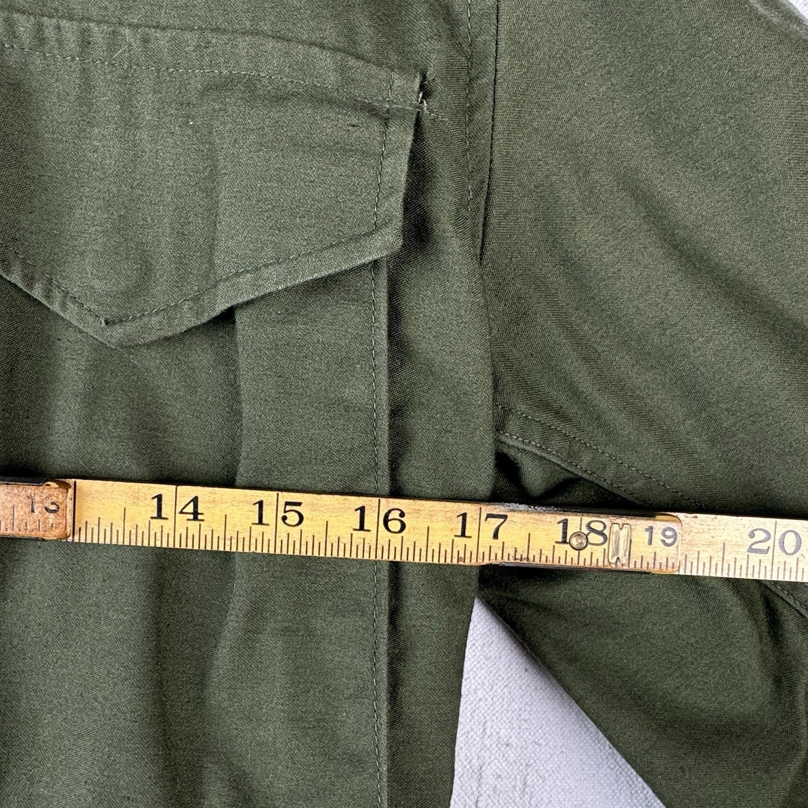 70’s Vtg Military Cold Weather Field Coat Jacket Size X-Small Regular OG-107