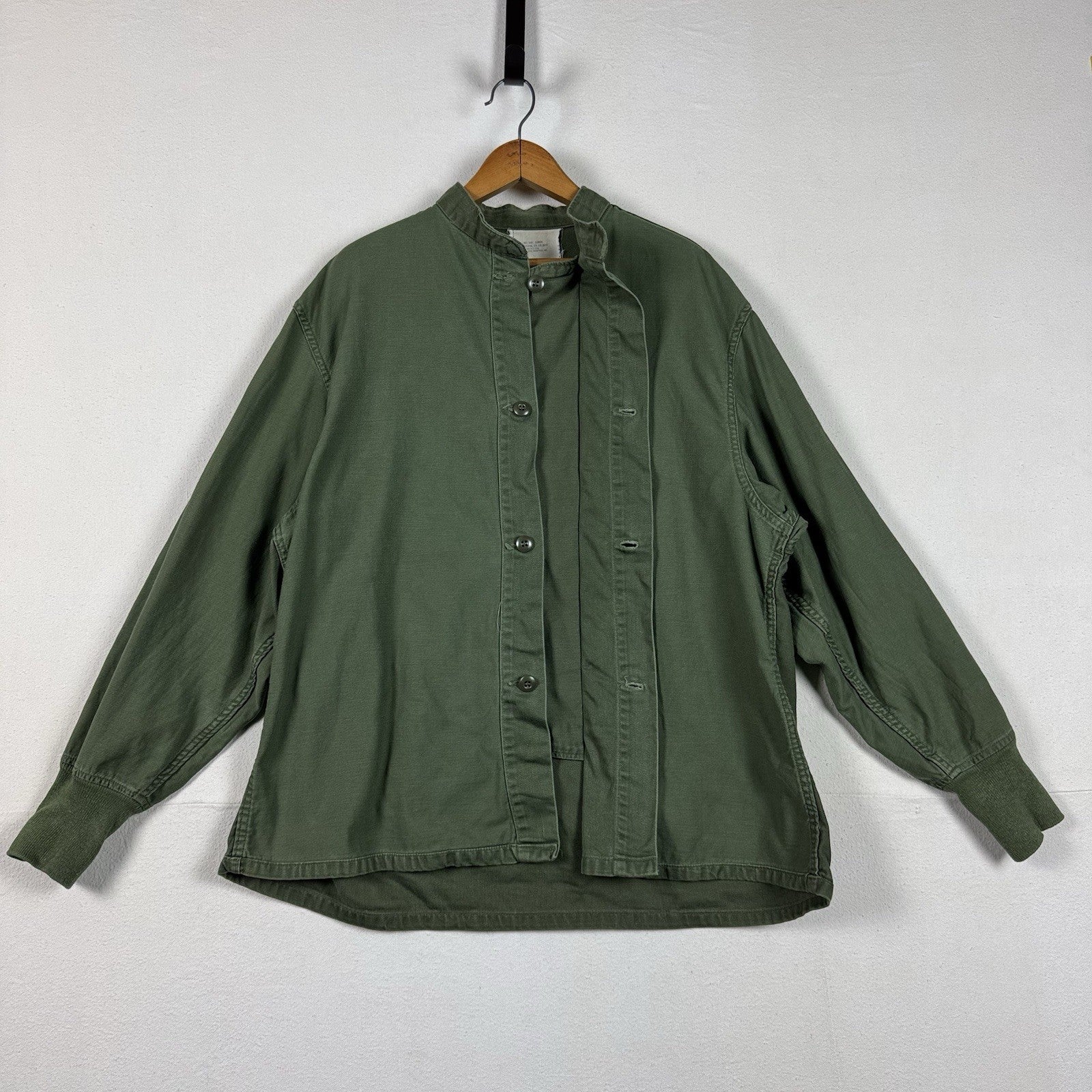 70s US Military Liner Shirt Chemical Protective Button Shirt Large 8415009008249