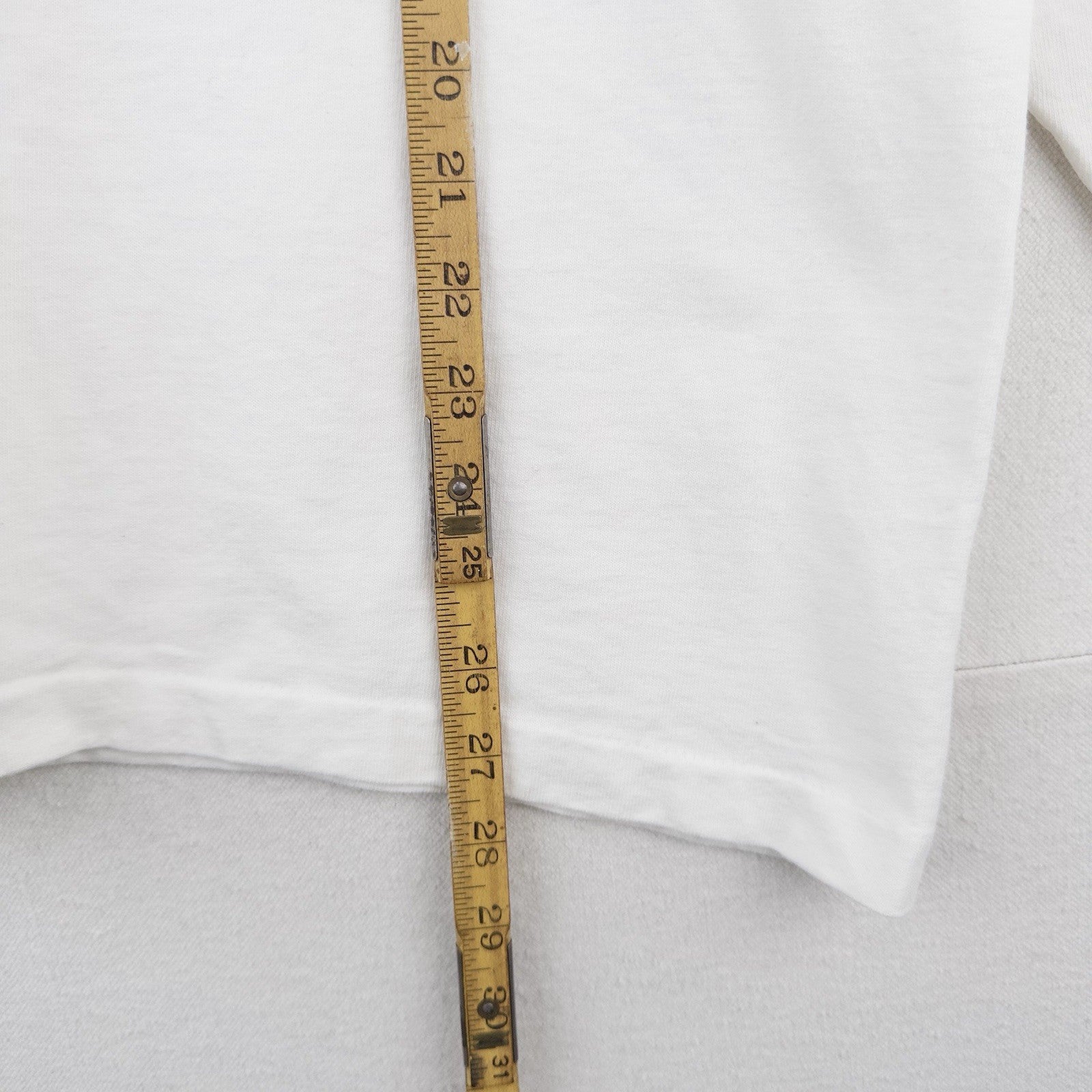 80’s Vtg Polo Ralph Lauren Henley Shirt Men’s L White Long Sleeve Made In USA