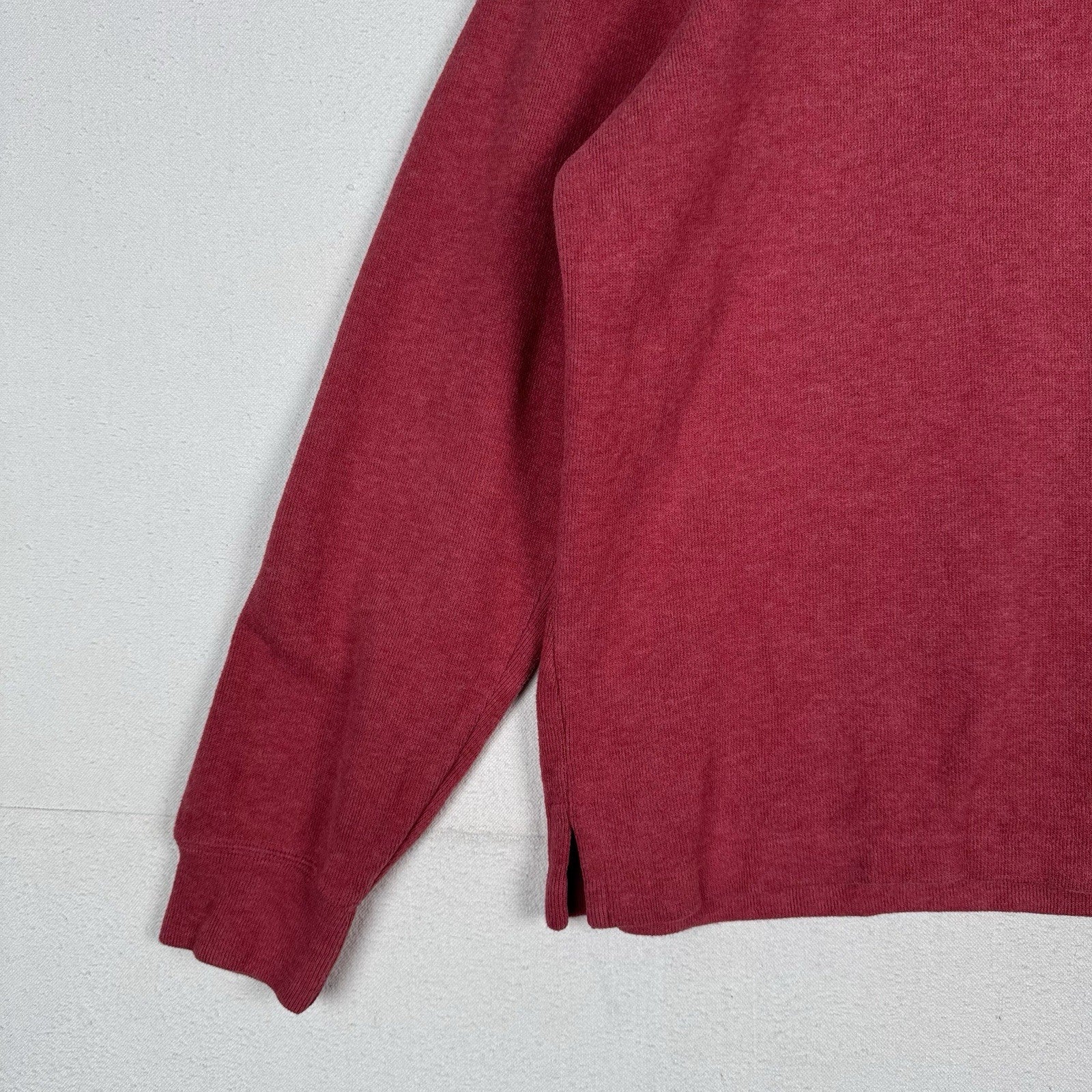Polo Ralph Lauren Sweater 1/4 Zip Mens Medium Red Pullover Soft Touch