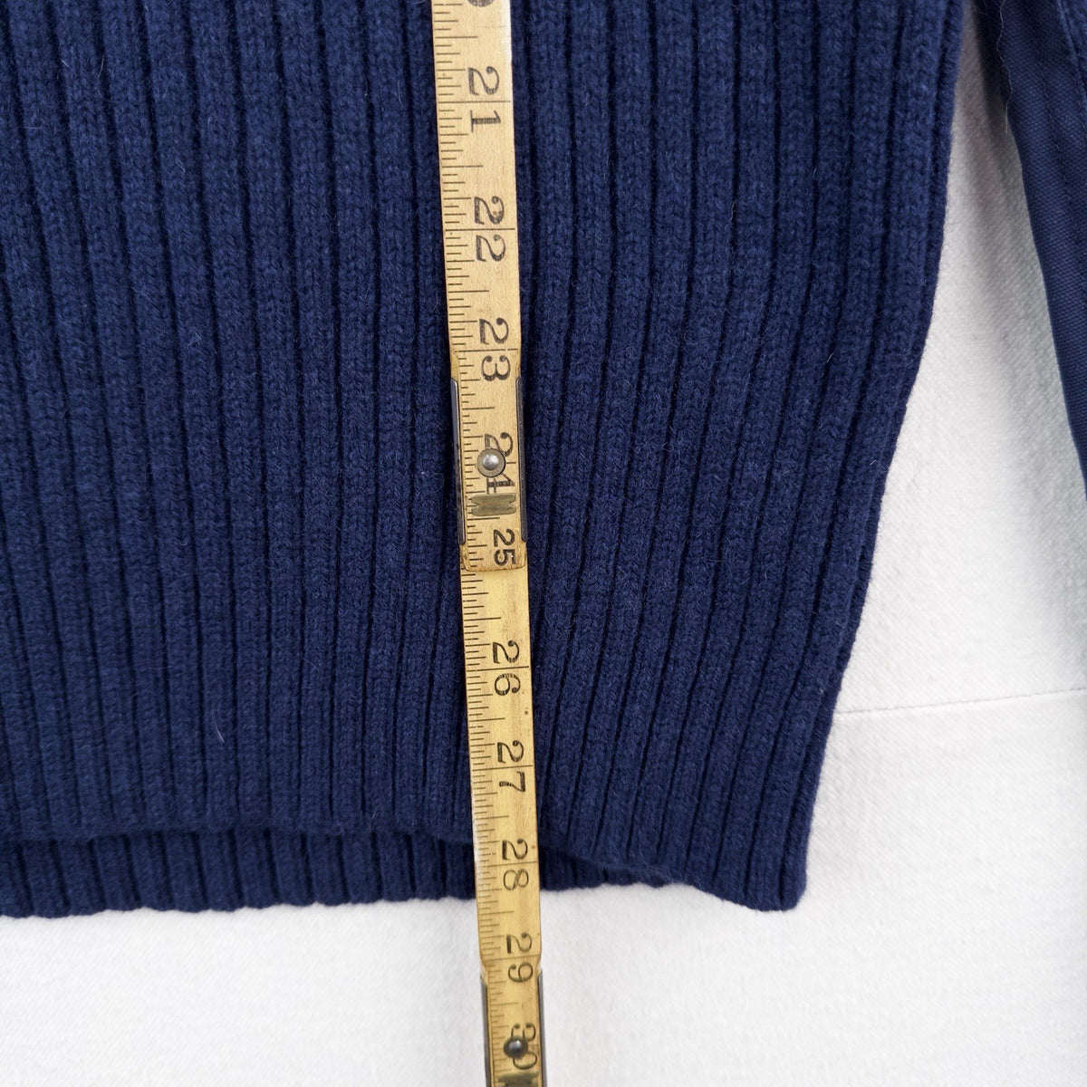 L.L. Bean Commando Merino Lambs Wool Crew Neck Sweater Navy Blue Men’s XL