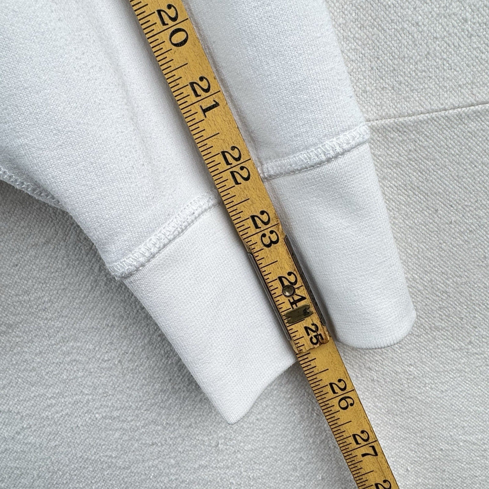 Polo Ralph Lauren Sweatshirt Mens XL White Fleece Double V Notch Pullover *Read