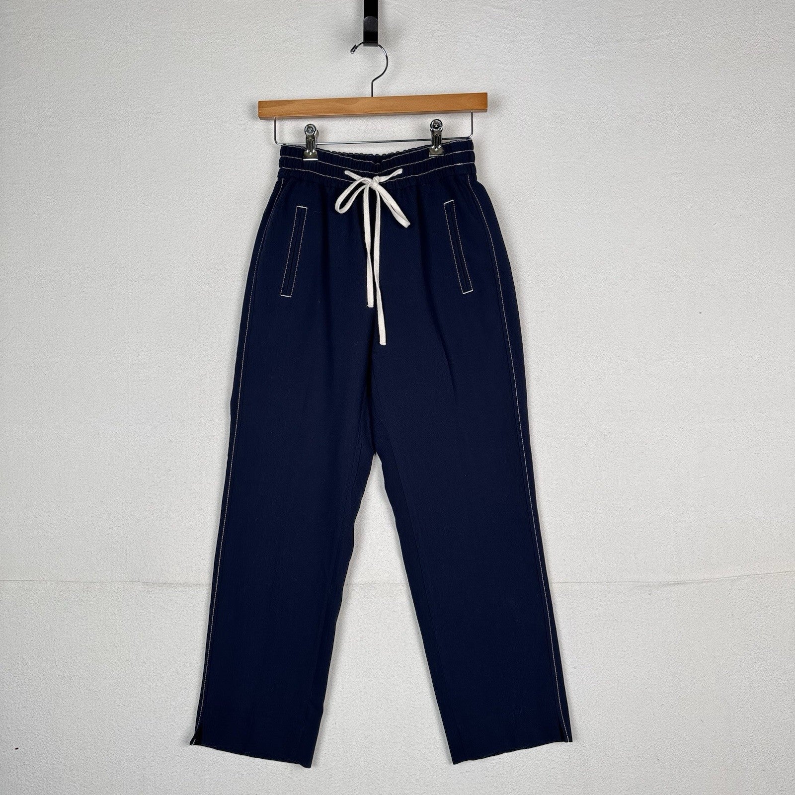 J. Crew Drapey Drawstring Pants Navy Blue Women’s XS X-Small