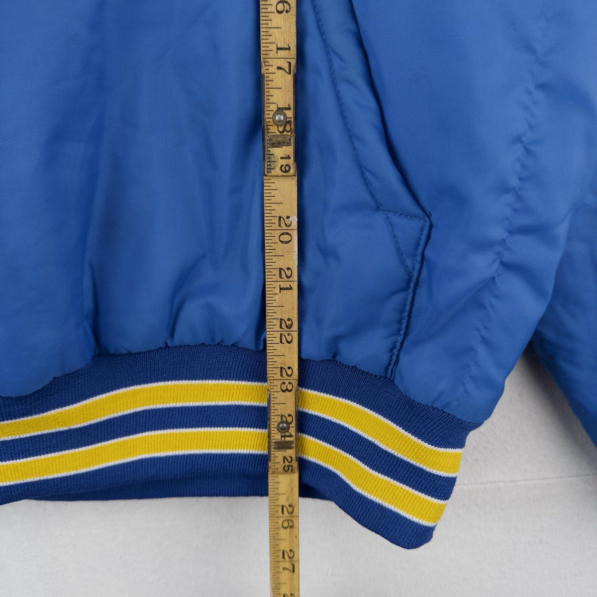 80’s Vtg Holloway Quarterzip Pullover Jacket Mens M Blue Our Lady Sorrows Saints
