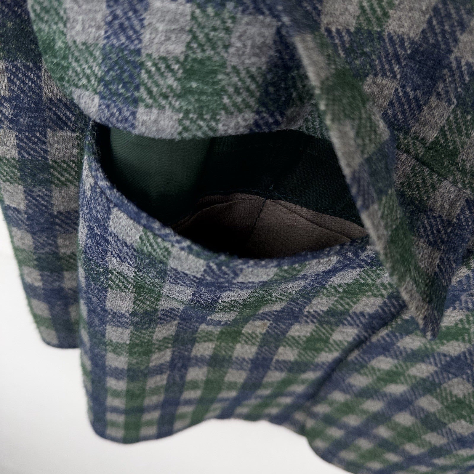 70’s Vtg Izod Tartan Plaid Wool Sport Coat Blazer Jacket 40R Blue Green USA