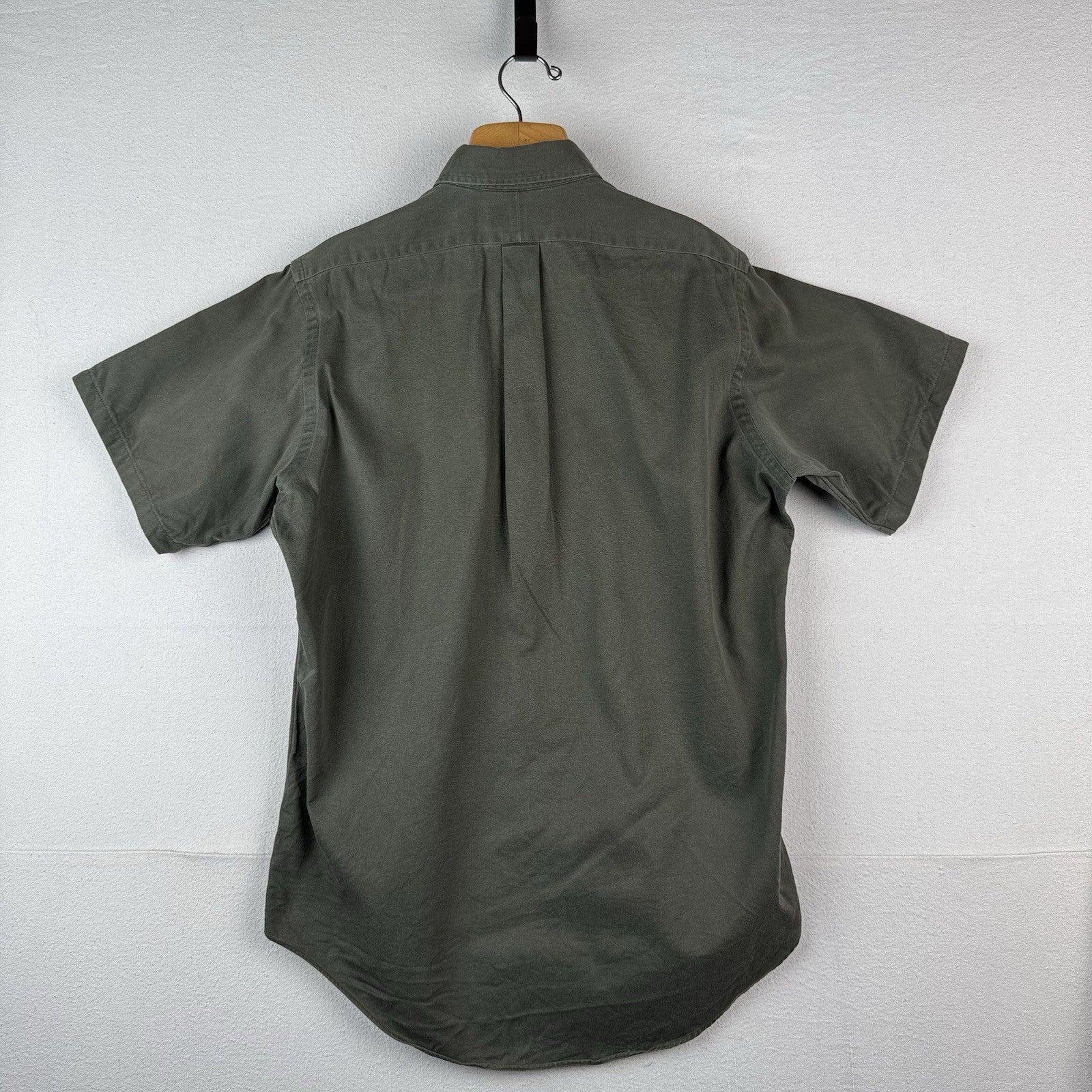 Vintage Ralph Lauren Men’s Medium Green Short Sleeve Button Down Shirt