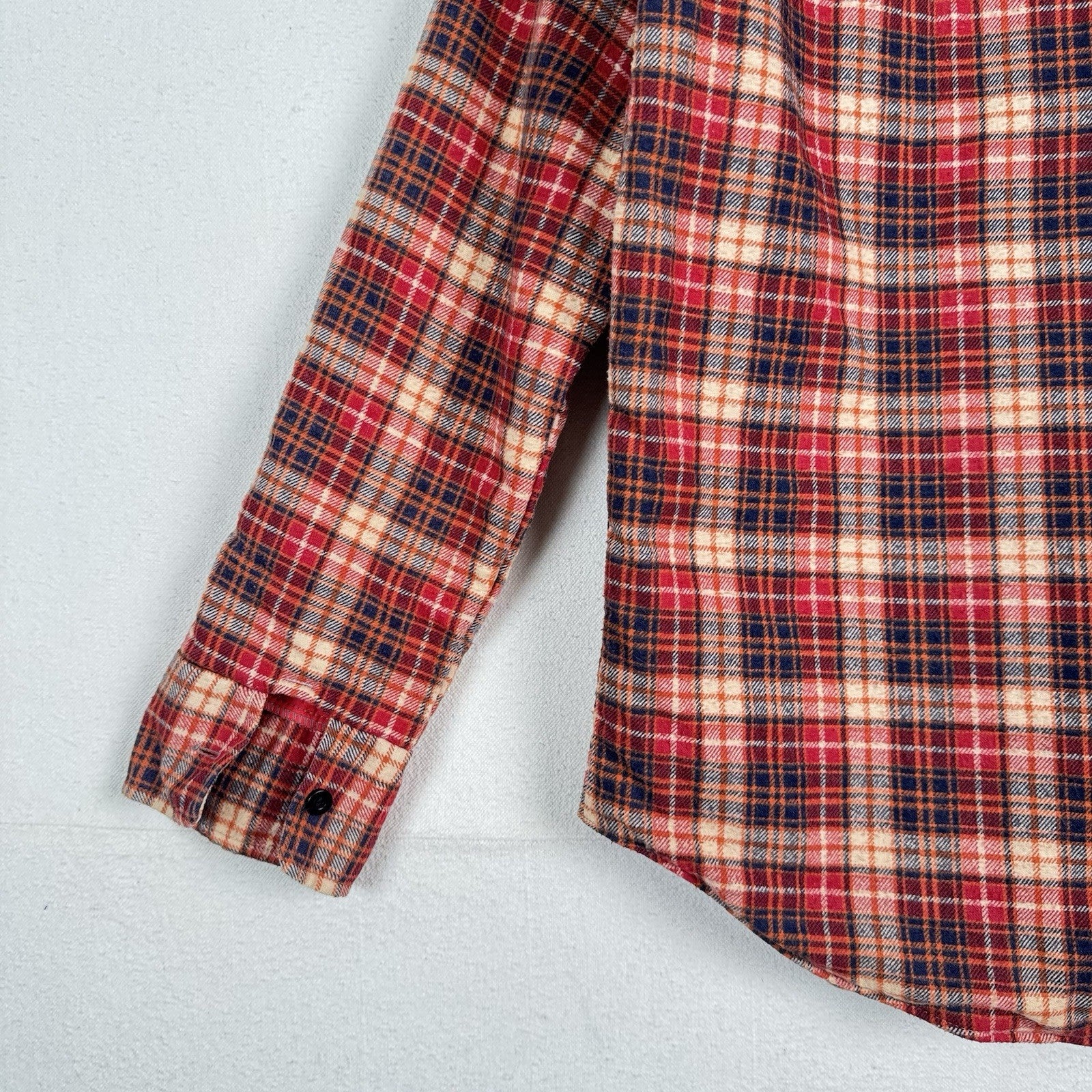 Vintage 70s Sutton Quilted Flannel Shirt Mens Small Tartan Plaid Lined Grunge