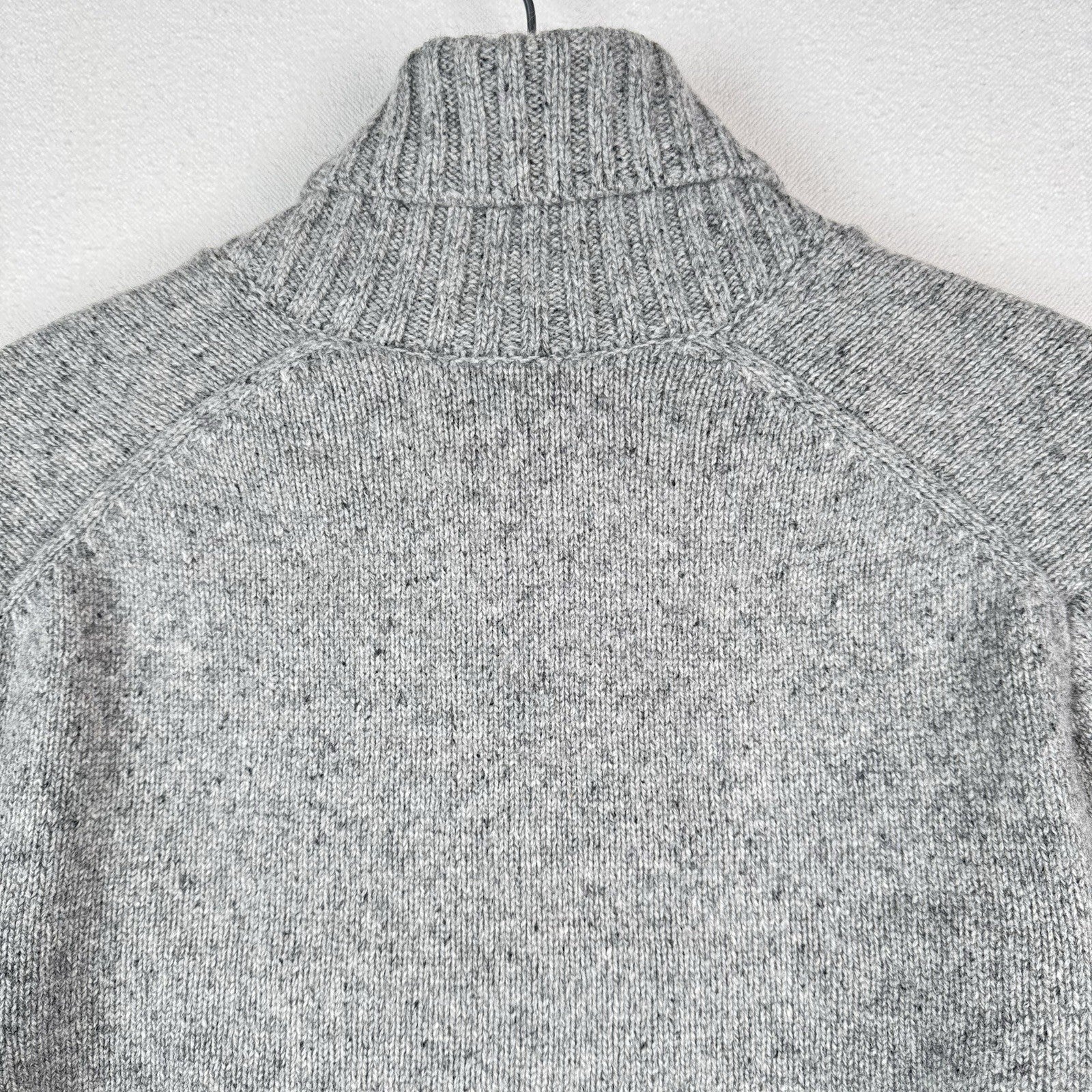 Gap Lambswool Sweater Men's Donegal Eng Stripe Gray Off-white Medium