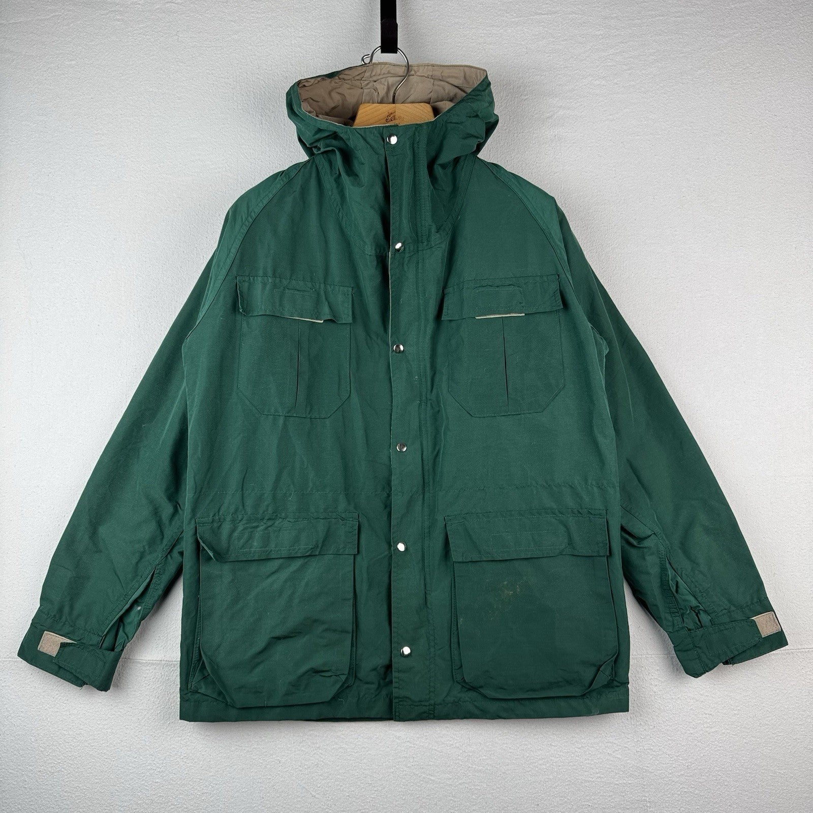 70's Vintage Sierra Designs Men's Medium Pine Green 60/40 Hooded Parka Jacket