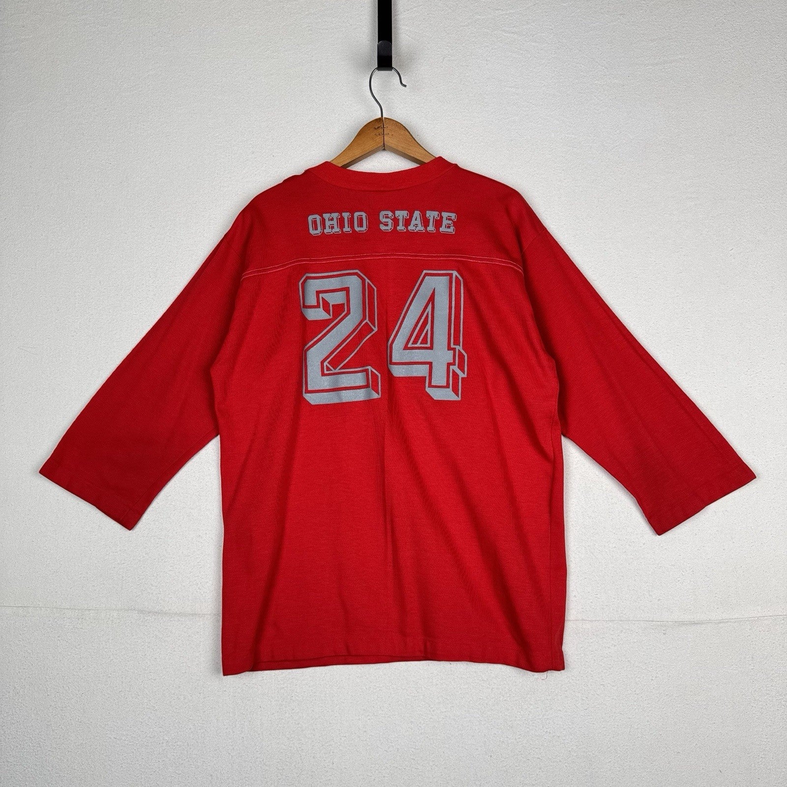 Vtg 70-80’s Ohio State Football Collegiate T-Shirt Large Chest 42” 100% Cotton