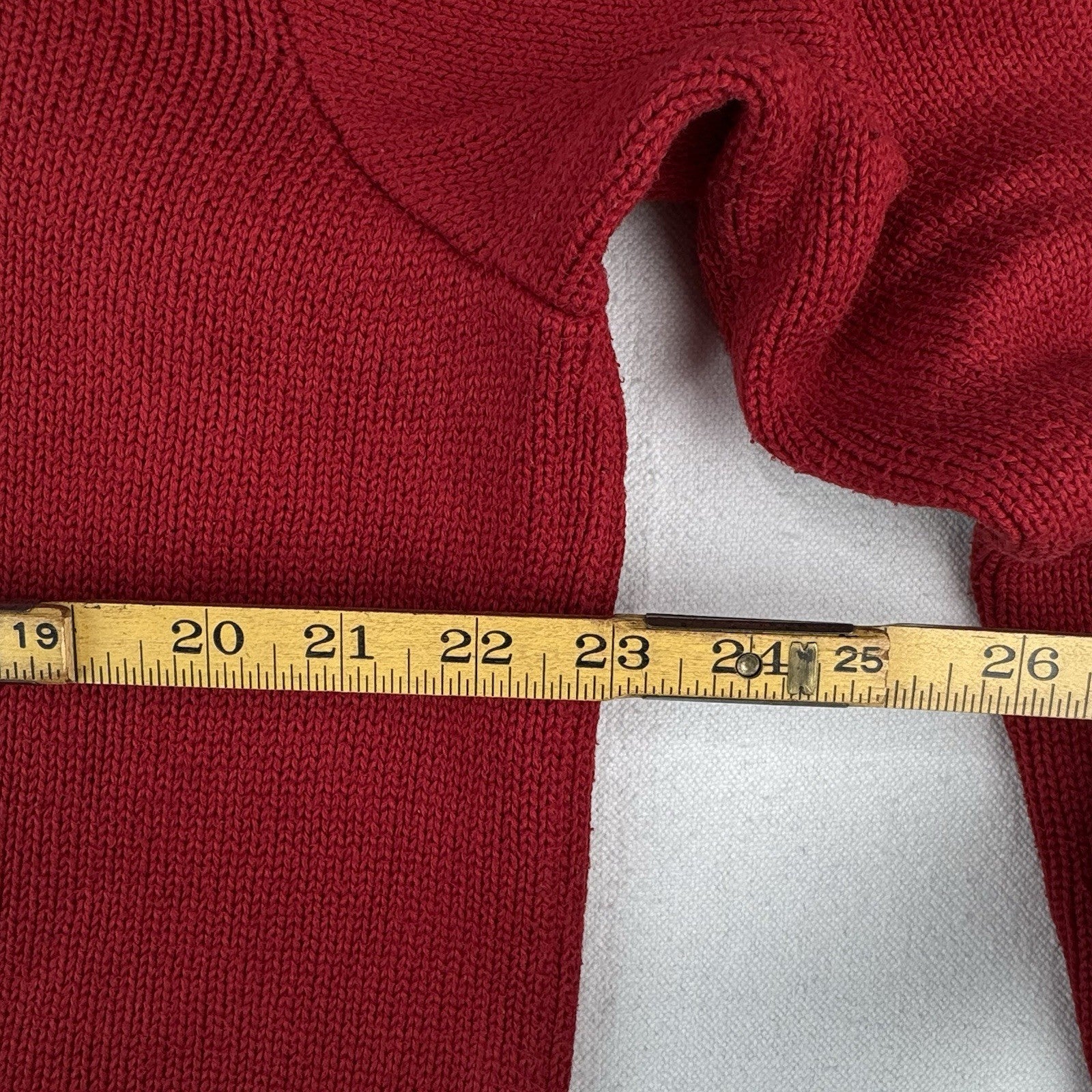 90’s Vintage Polo Ralph Lauren Mens XL Sweater Red Knit Crew 100% Cotton